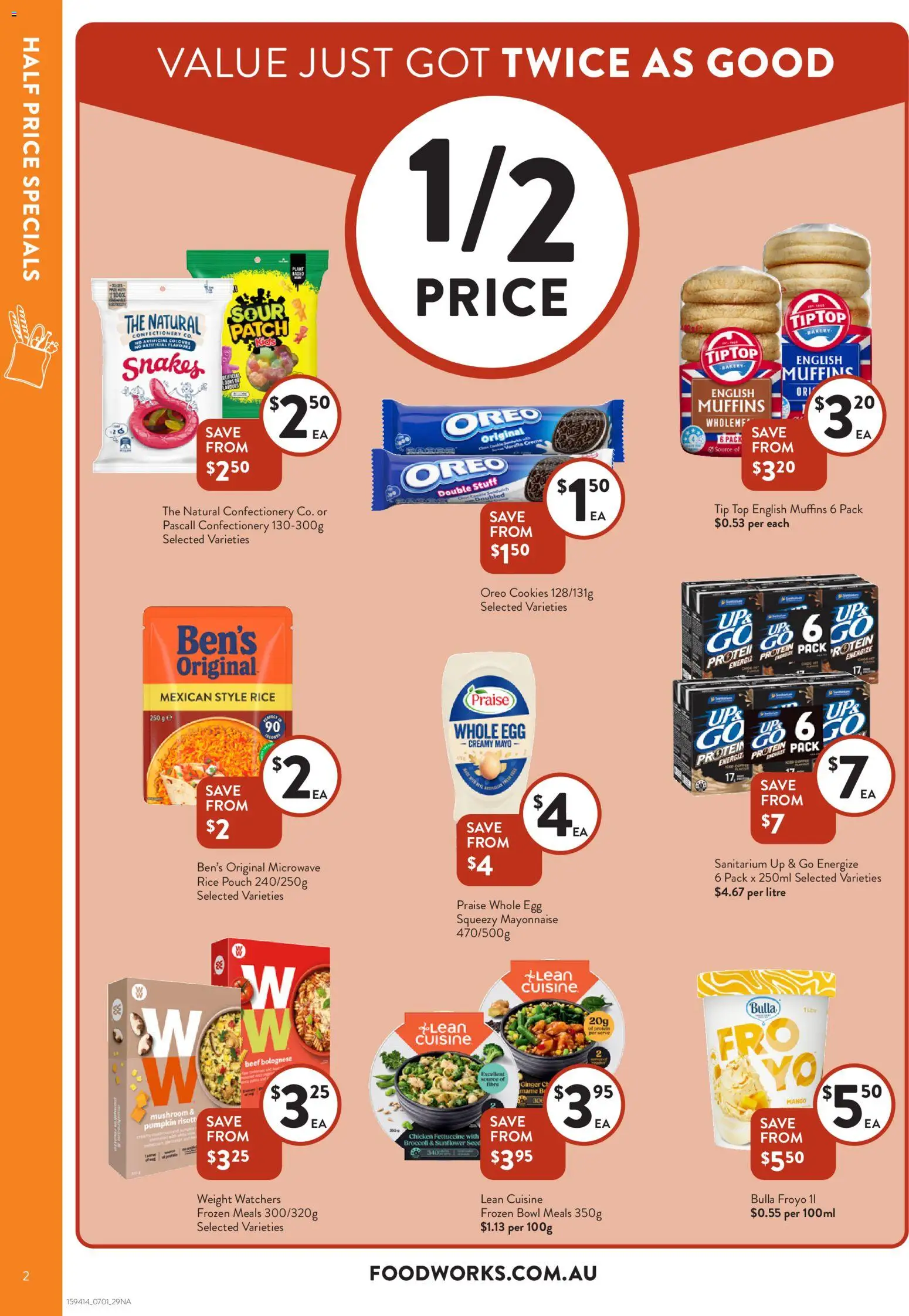 Foodworks catalogue - valid from 07.01.2026 | Page: 2 | Products: Chicken, Muffins, Up & go, Bakery