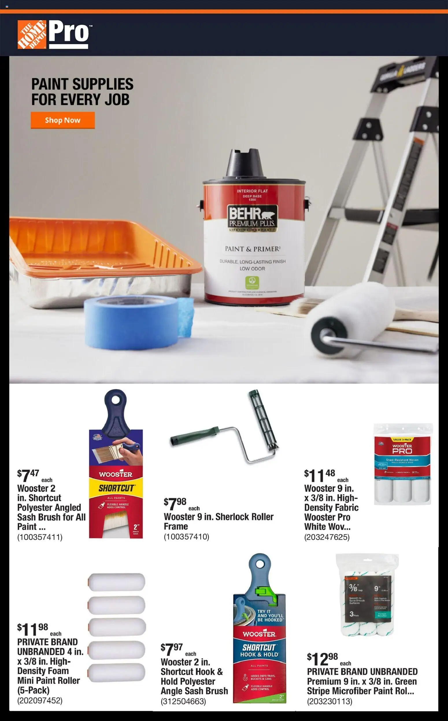 Home Depot Shop Pro Ad - CA - valid from 23.03.2026 | Page: 1 | Products: Hook, Brush