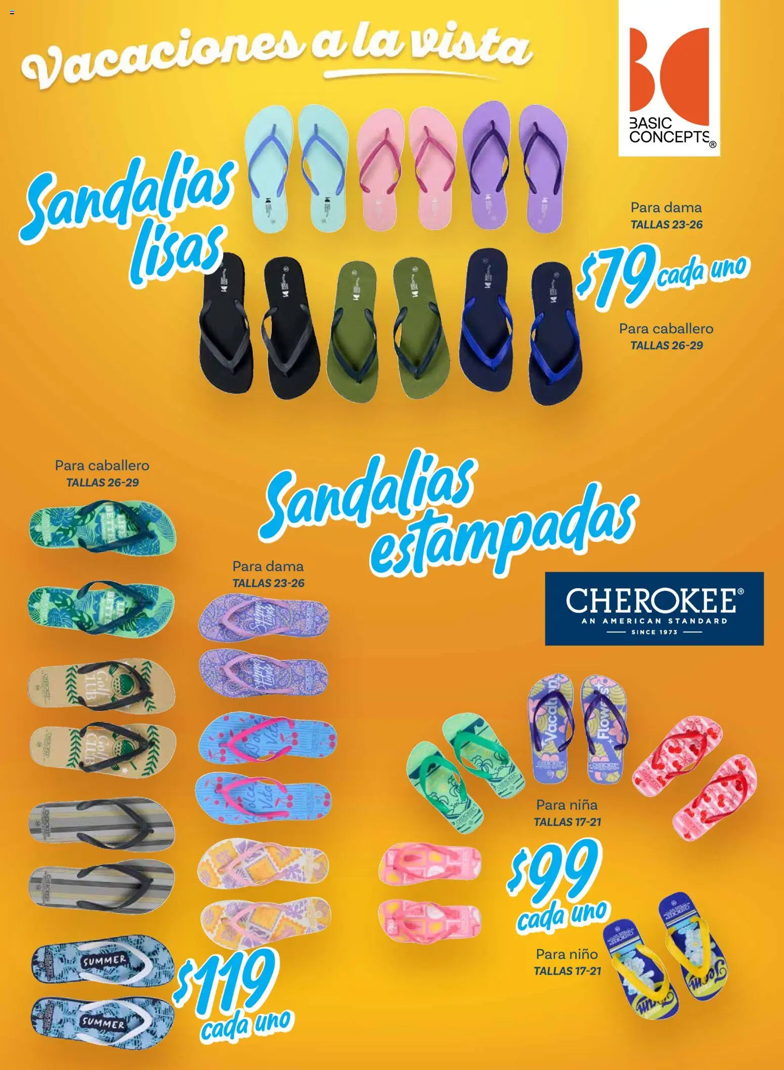 Nuevas ofertas de Soriana válidas en toda la República Mexicana desde el 26.02.2026. ¡Encuentra las mejores ofertas en Soriana - Vacaciones a la vista Híper Nacional! | Página: 7 | Productos: Sandalias