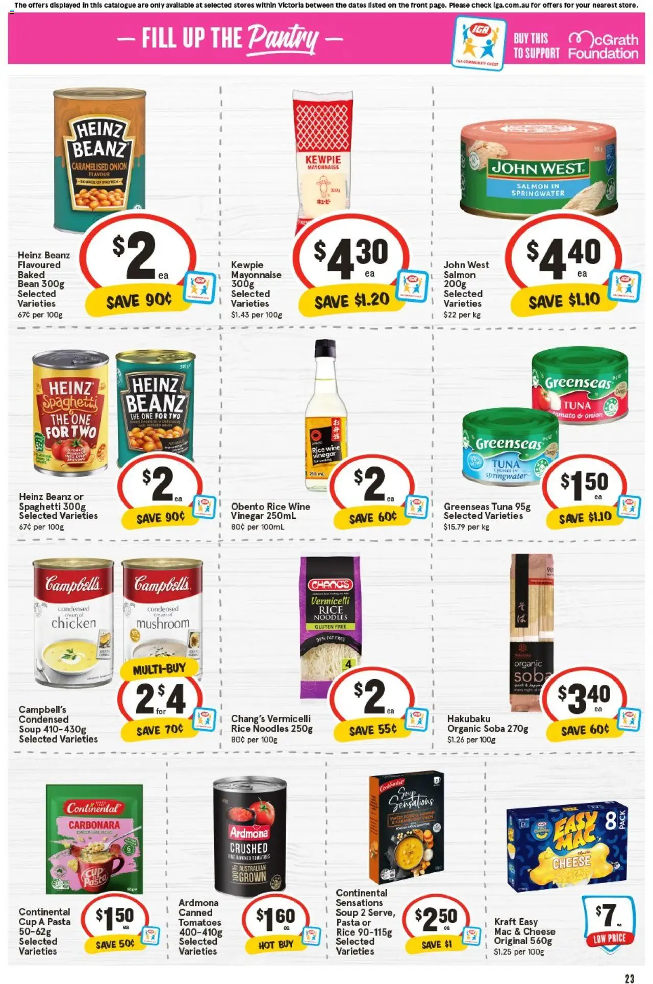 IGA catalogue - valid from 17.09.2025 | Page: 22 | Products: Cheese, Pork, Rice, Tuna