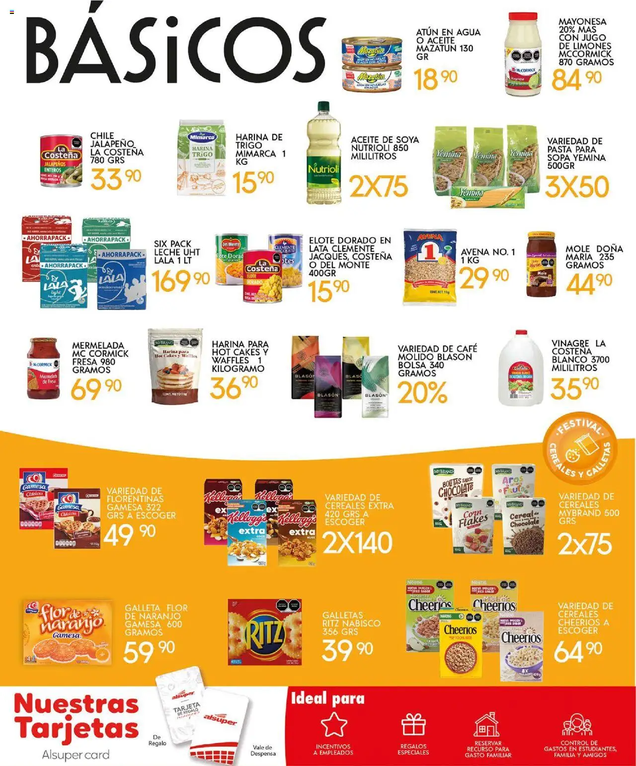 Nuevas ofertas de Alsuper válidas en toda la República Mexicana desde el 19.09.2025. ¡Encuentra las mejores ofertas en Alsuper - Folleto Durango! | Página: 6 | Productos: Mayonesa, Avena, Sopa, Pasta