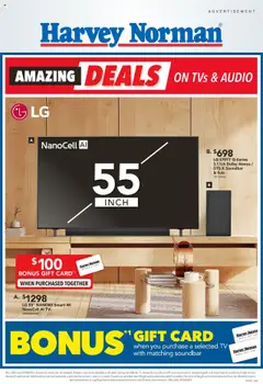 Harvey Norman  Amazing Deals on TVs and Audio preview  - valid from 14.08.2025