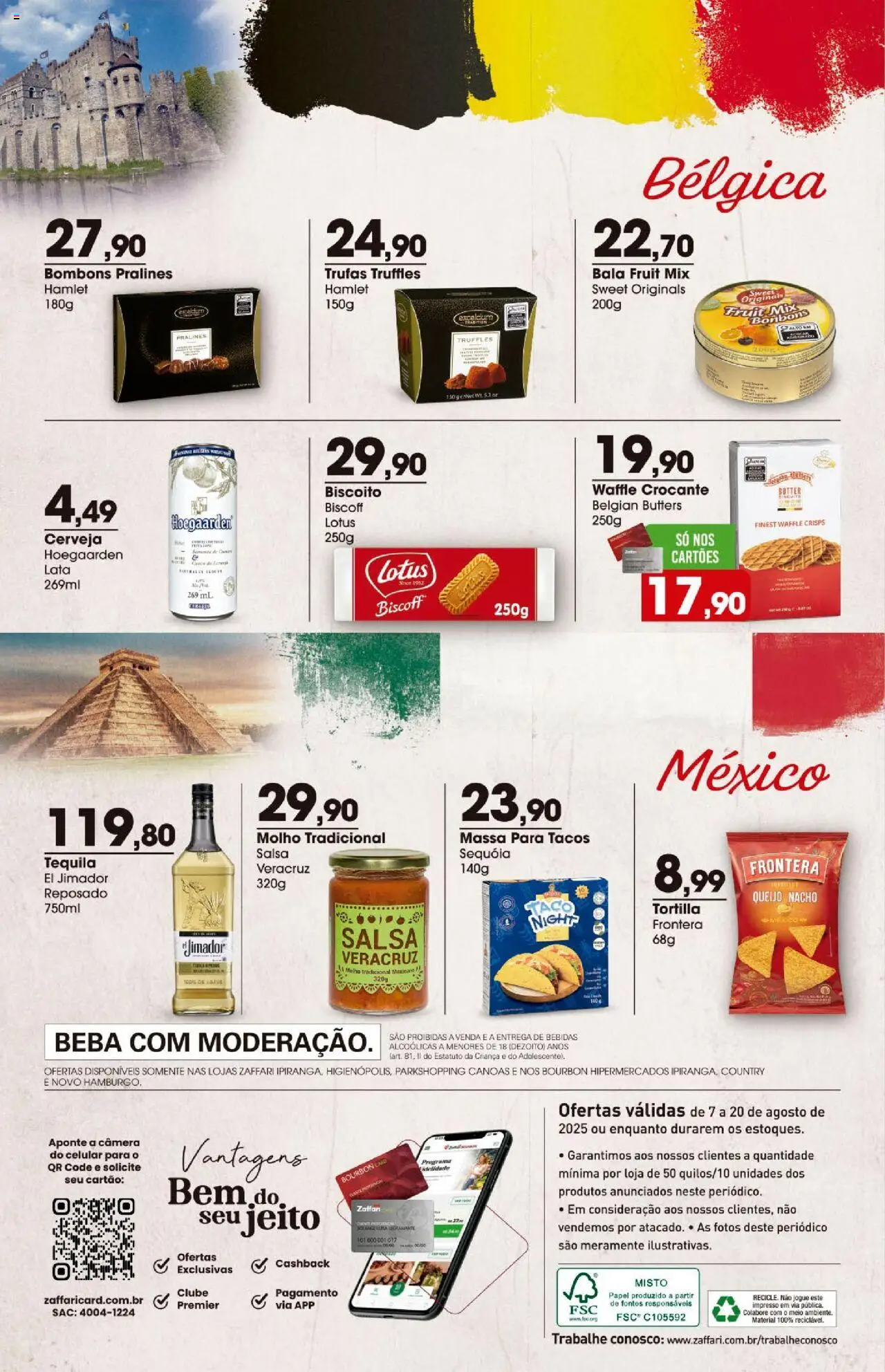 Zaffari Folheto - válido de 07.08.2025 | Página: 14 | Produtos: Biscoito, Cerveja, Bala, Câmera