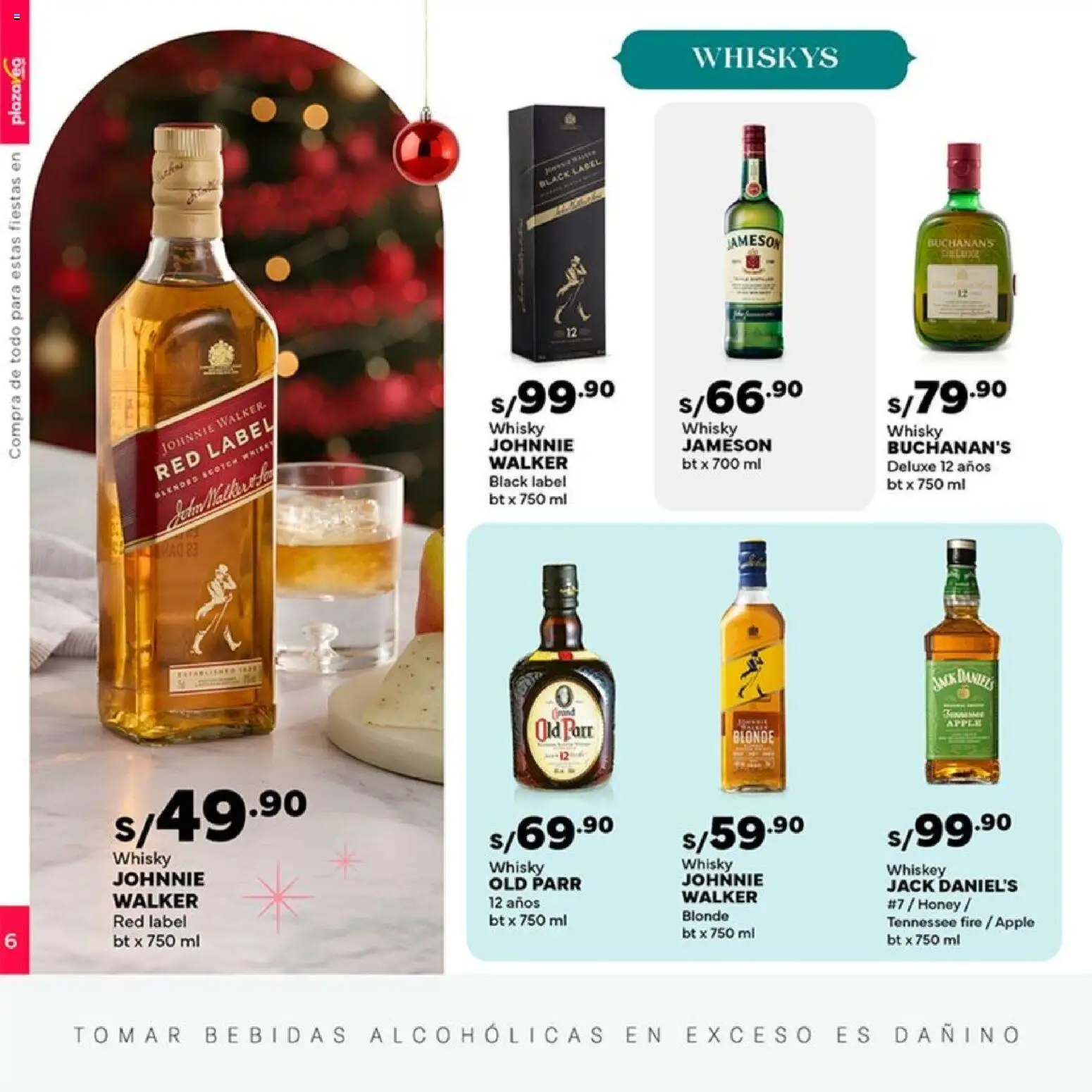 Catálogo Plaza Vea válido desde 10.12.2025 | Página: 6 | Productos: Whisky