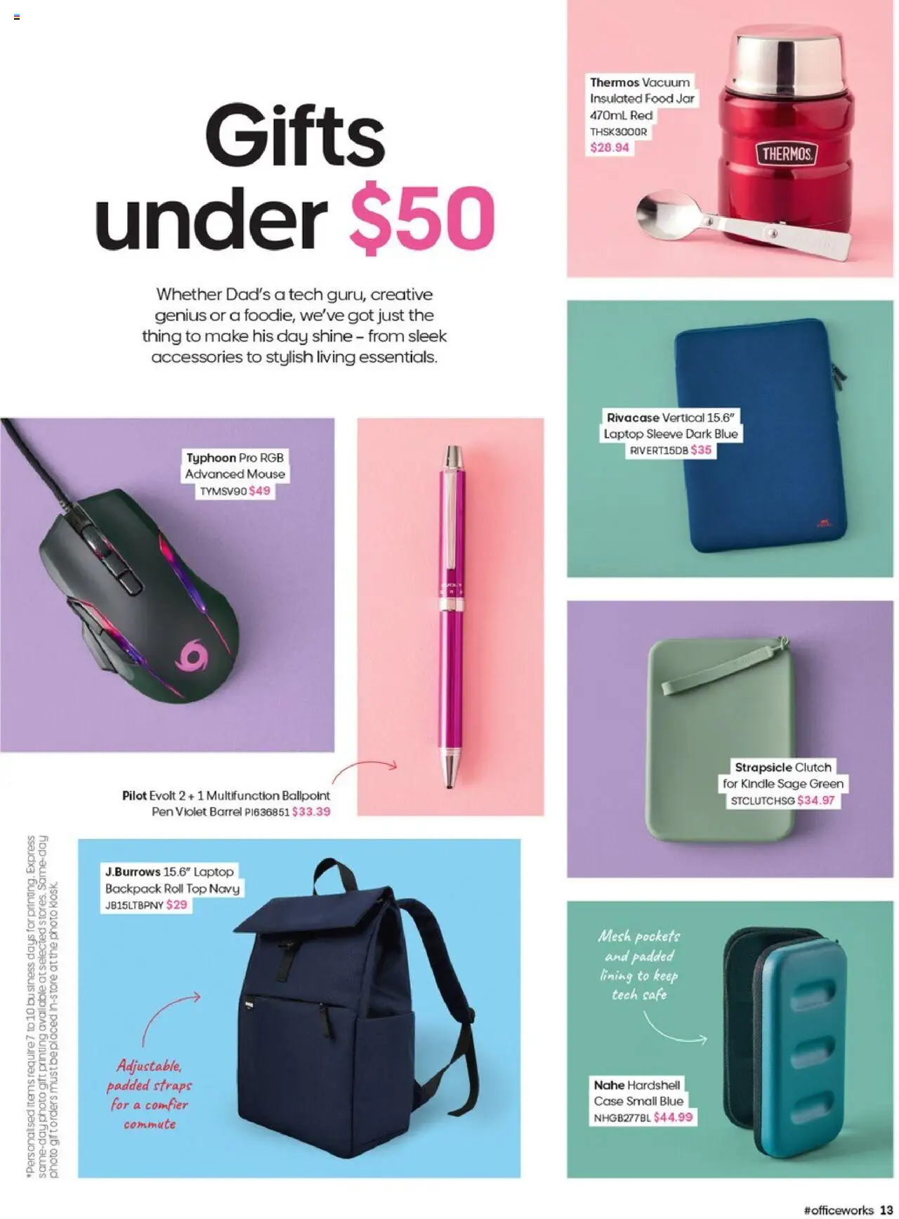 Officeworks catalogue - valid from 13.08.2025 | Page: 14 | Products: Clutch, Mouse, Laptop, Case