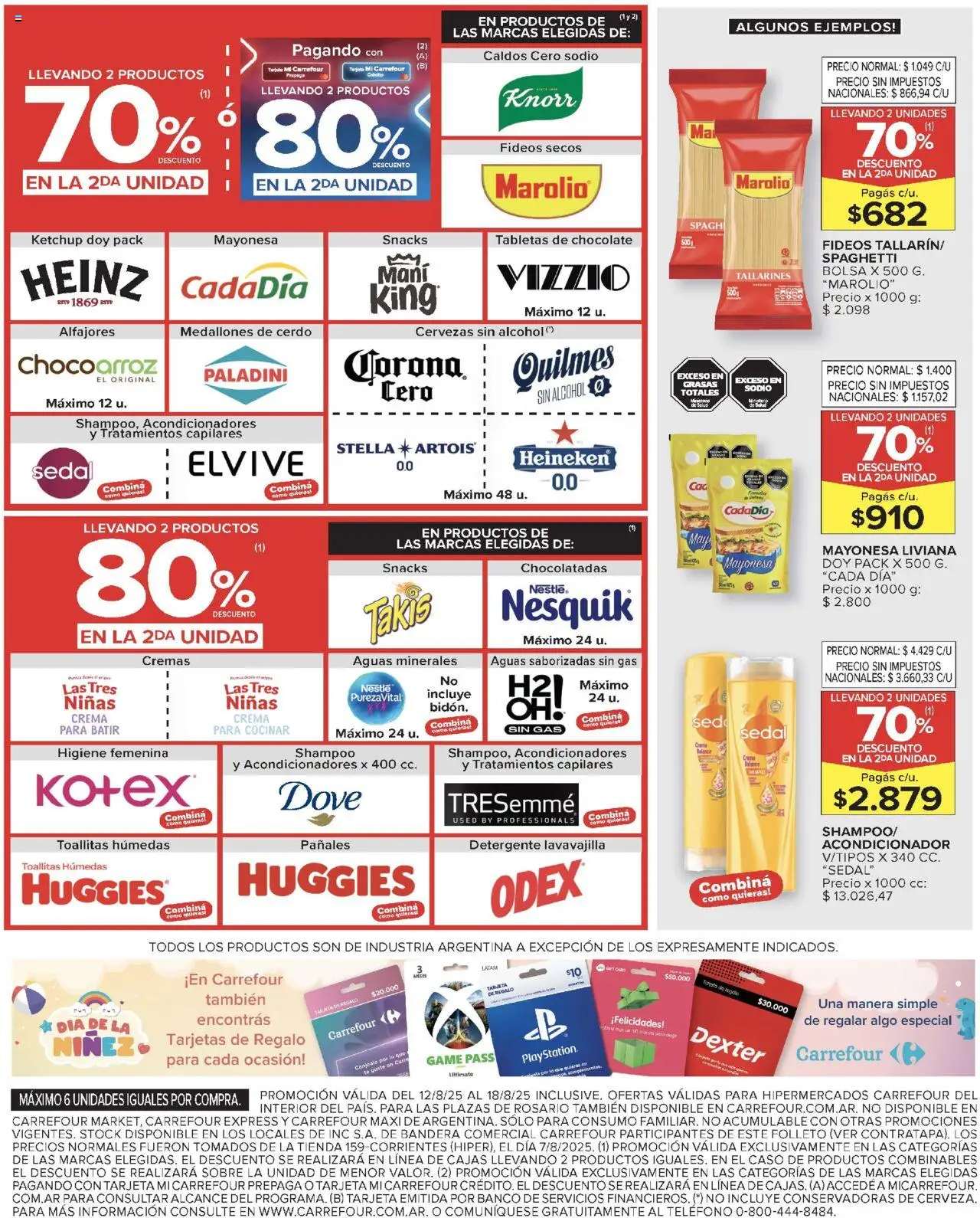 Carrefour ofertas - Salta │ válido desde el 12.08.2025 | Página: 8 | Productos: Caso, Chocolate, Té, Crema