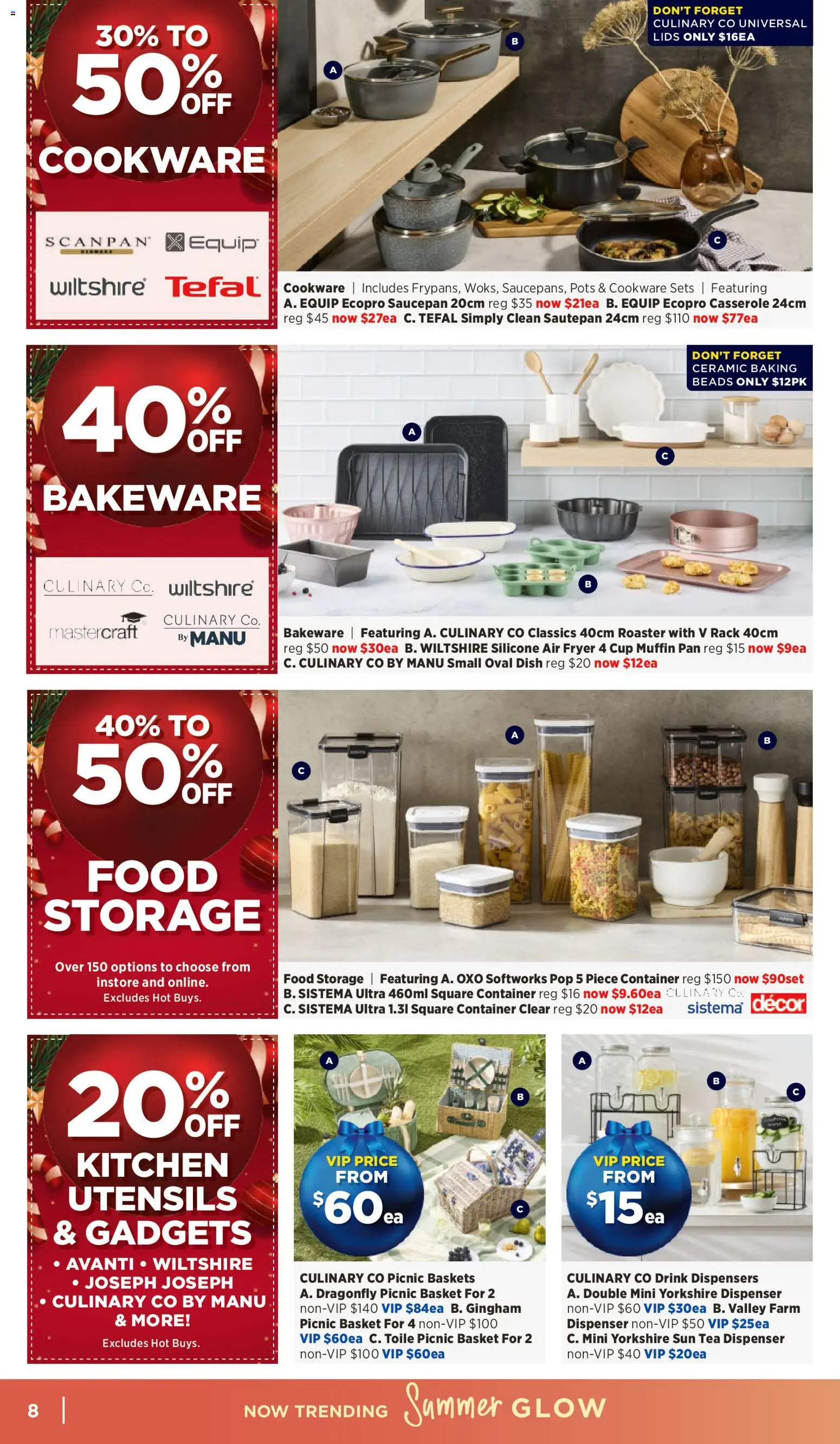 Spotlight catalogue - valid from 03.12.2025 | Page: 8 | Products: Basket, Tea, Cookware, Food storage