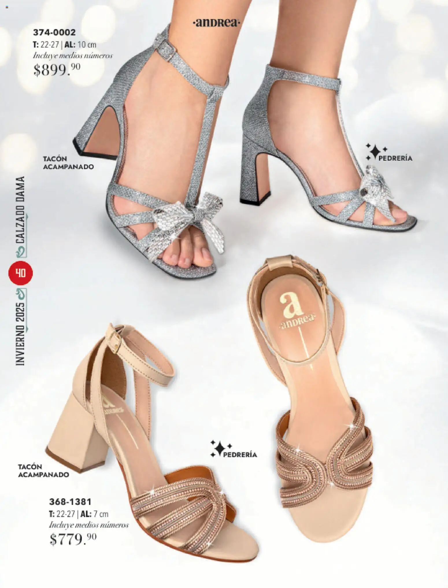 Nuevas ofertas de Andrea válidas en toda la República Mexicana desde el 26.11.2025. ¡Encuentra las mejores ofertas en Andrea catálogo Invierno! | Página: 40