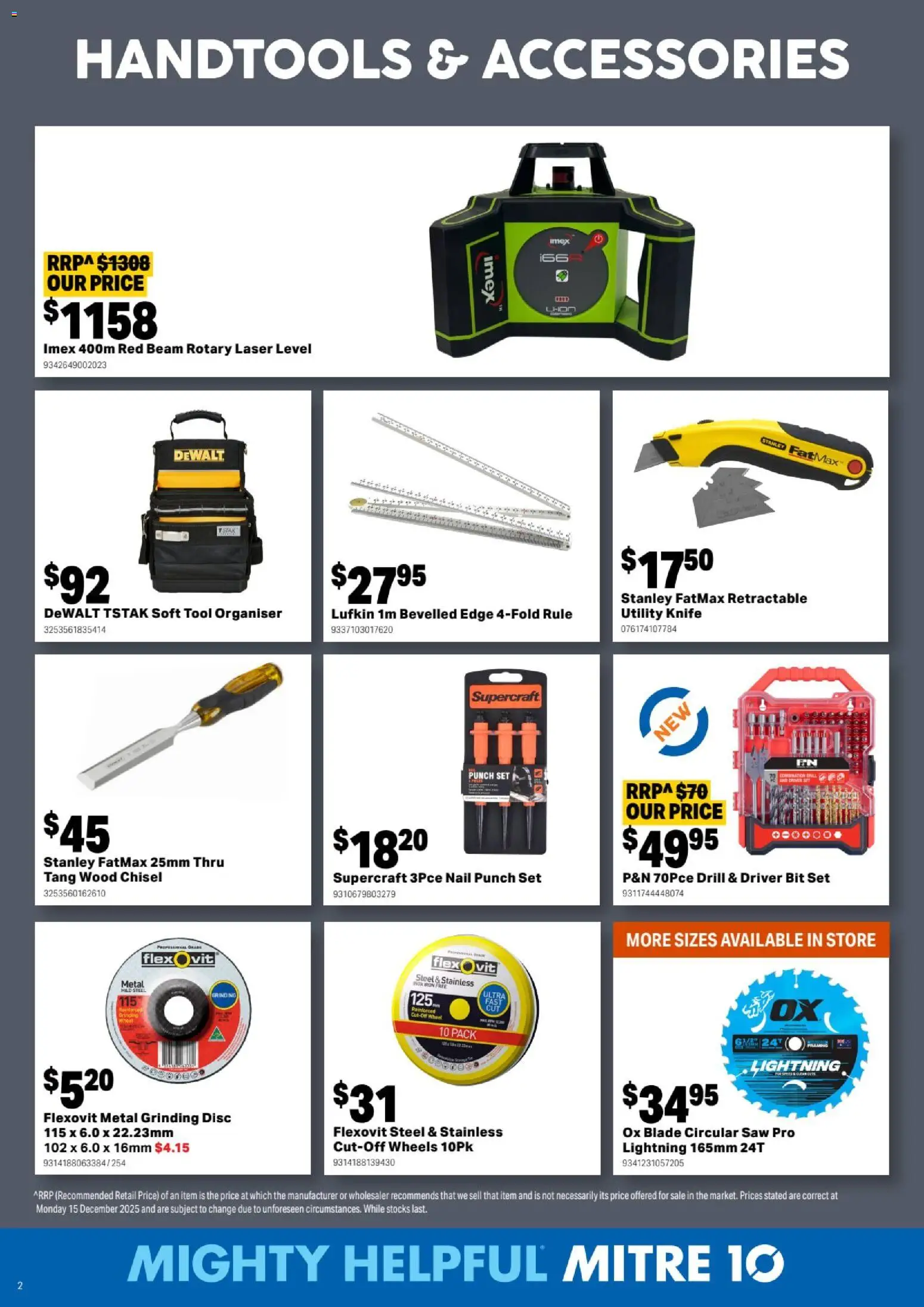 Mitre 10 catalogue - valid from 04.02.2026 | Page: 2 | Products: Saw, Wood, Accessories, Iron