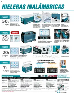 Vista previa de Makita - Catálogo, nuevo folleto de la tienda, válido en México a partir del 04.09.2025 | Página: 90 | Productos: Agua, Destapador, Cargador, Cable