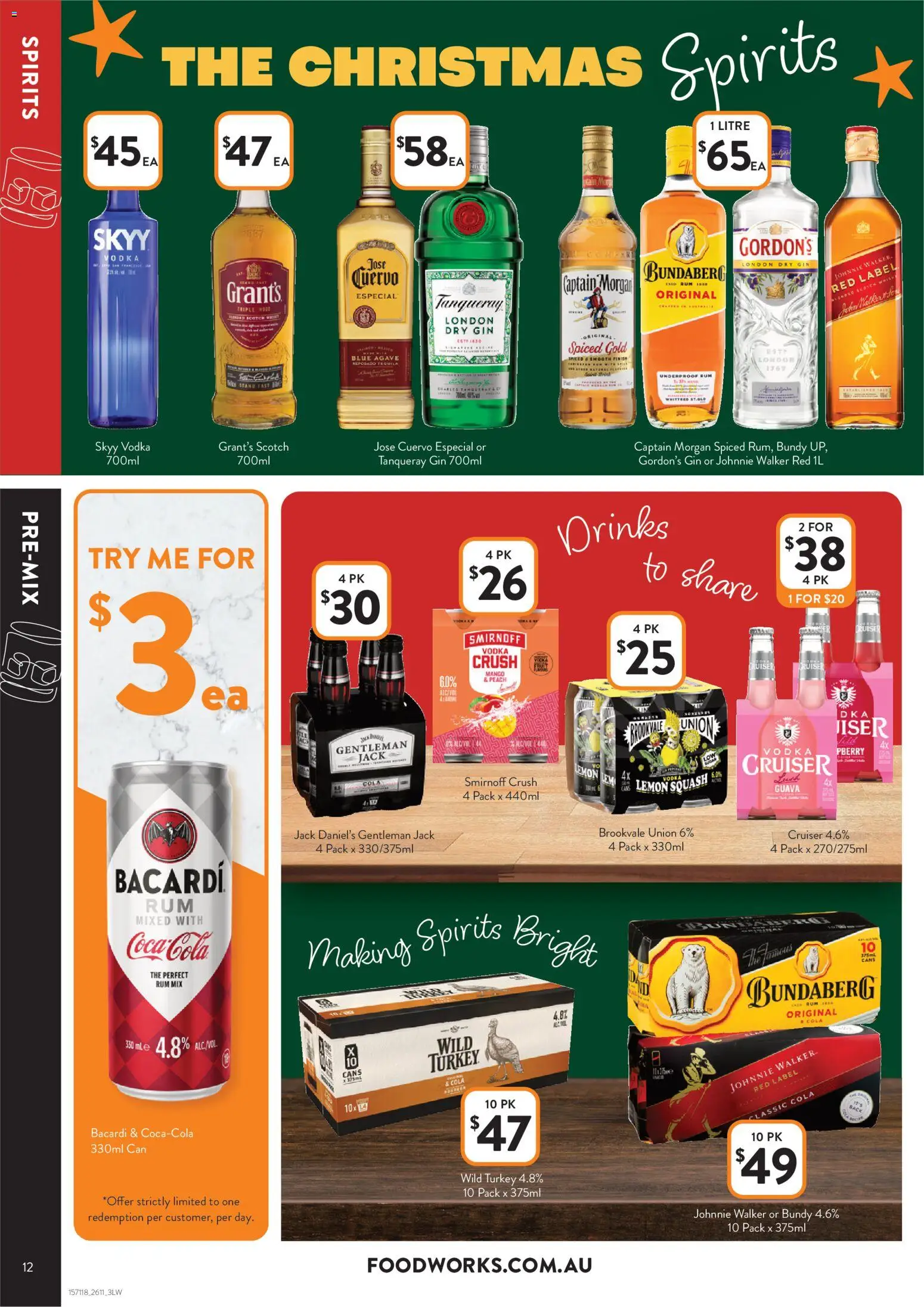 Foodworks catalogue - valid from 26.11.2025 | Page: 12 | Products: Gin, Vodka, Lemon, Peach