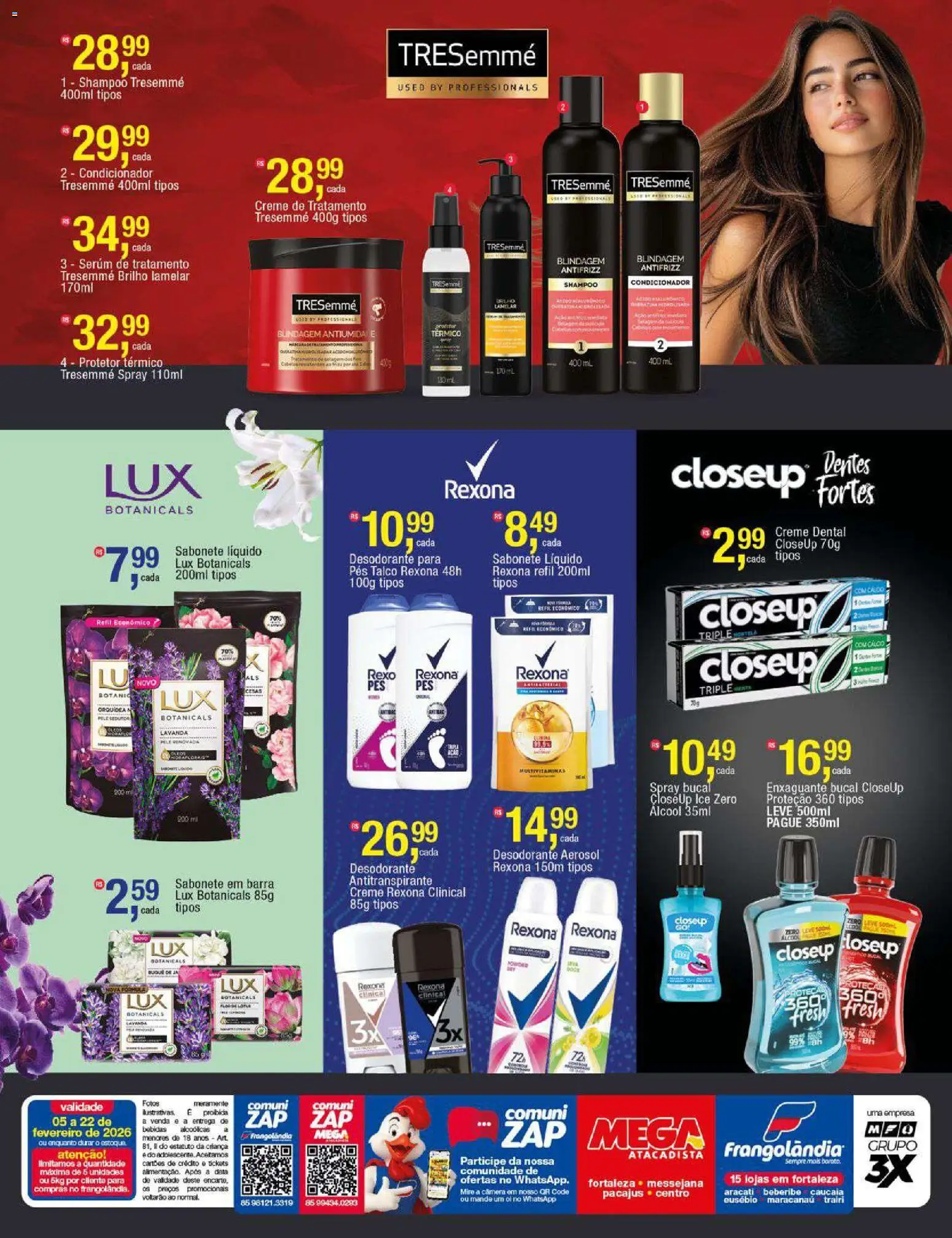 Frangolândia Folheto - válido de 05.02.2026 | Página: 8 | Produtos: Shampoo, Desodorante, Sabonete, Sabonete líquido