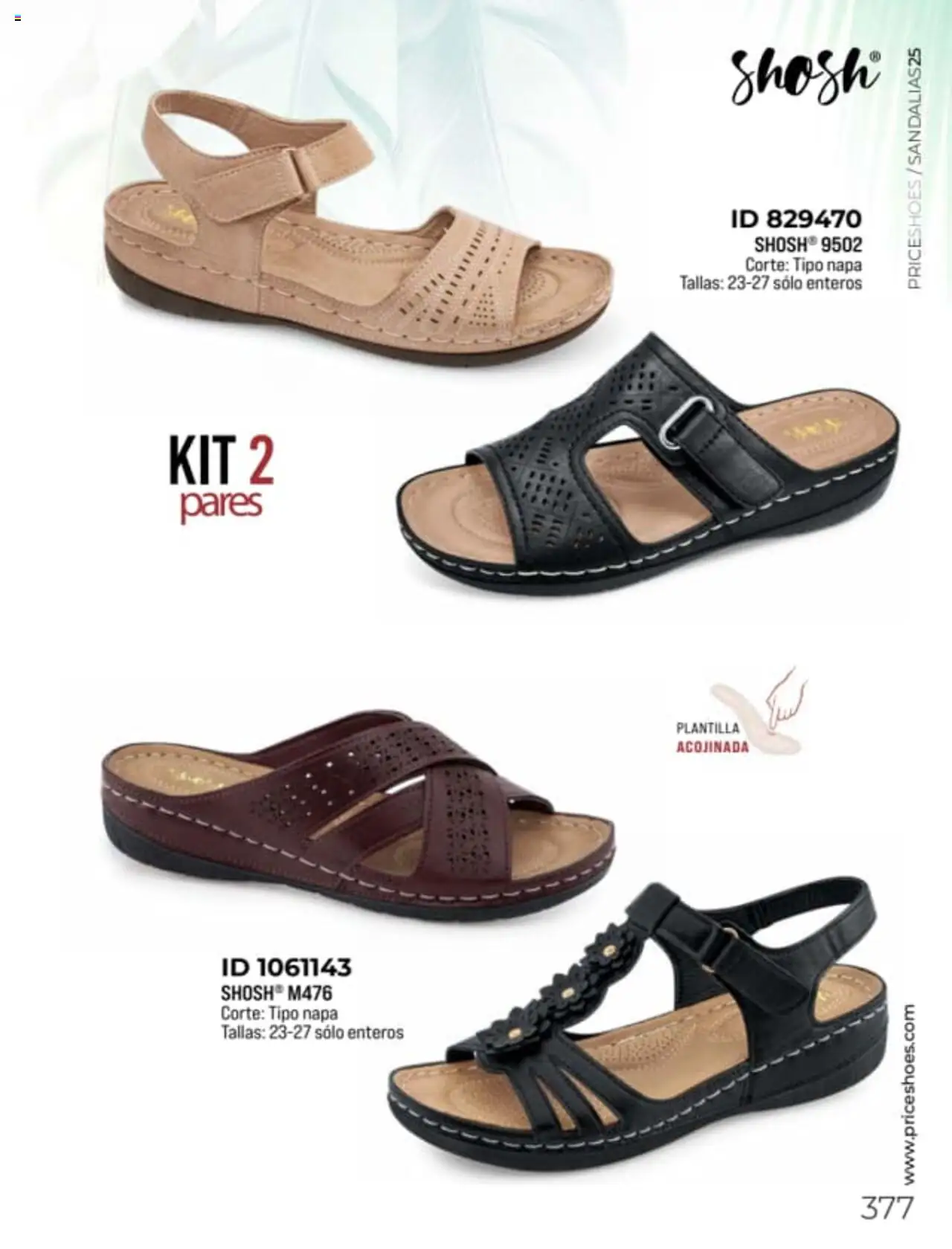 Nuevas ofertas de Price Shoes válidas en toda la República Mexicana desde el 27.01.2025. ¡Encuentra las mejores ofertas en Price Shoes catálogo Sandalias! | Página: 377