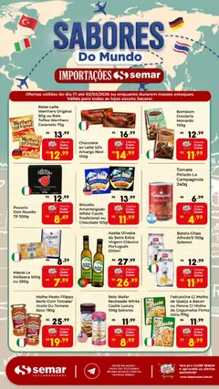 Semar Supermercado - Ofertas Sabores do Mundo - Pré-Visualização do folheto da loja Semar Supermercado, válido de 17.02.2026