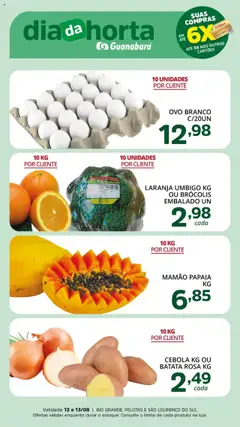Supermercado Guanabara - Ofertas da semana - Pré-Visualização do folheto da loja Supermercado Guanabara, válido de 12.08.2025