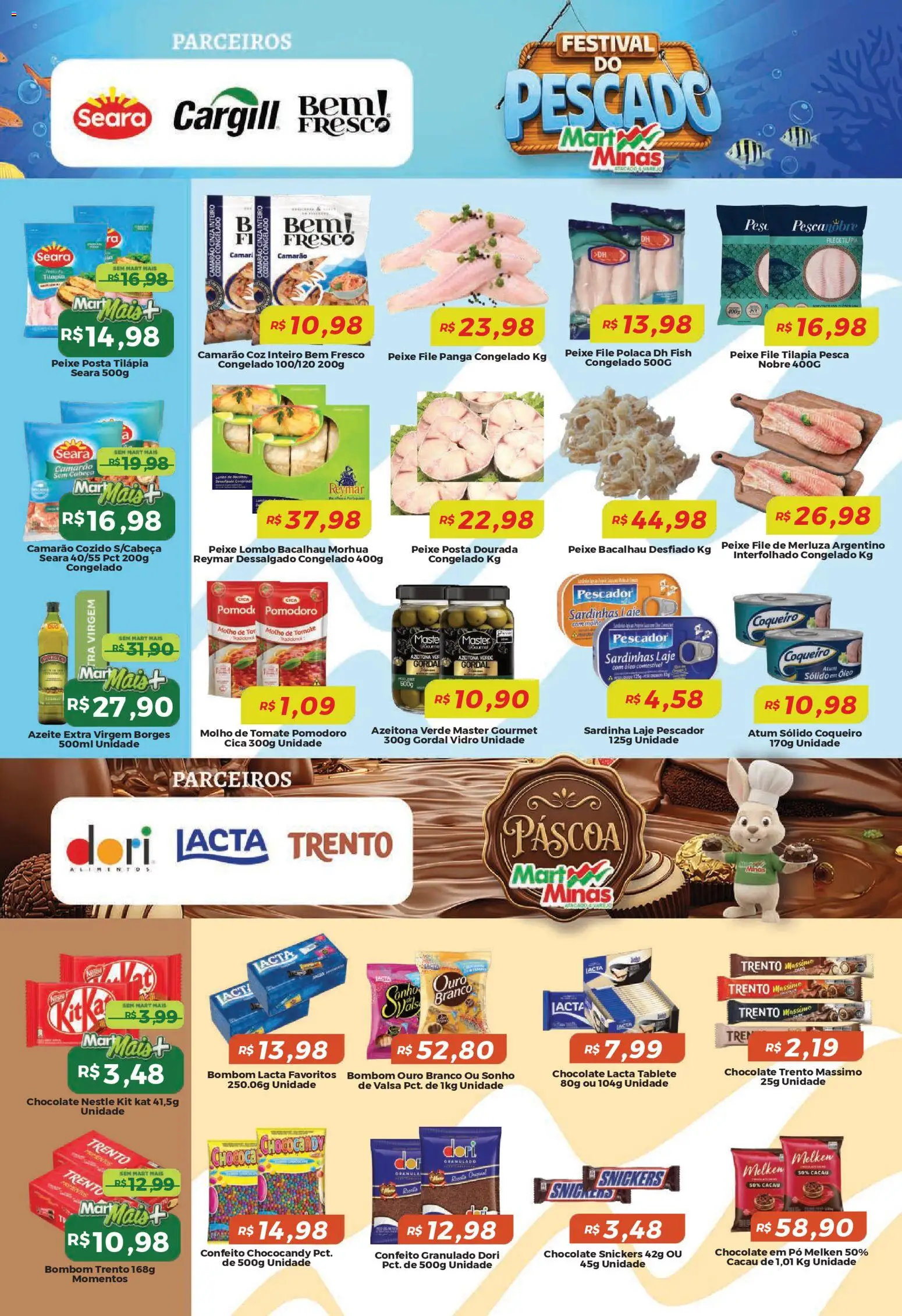 Mart Minas Folheto - válido de 12.03.2026 | Página: 4 | Produtos: Óleo, Peixe, Granulado, Bombom