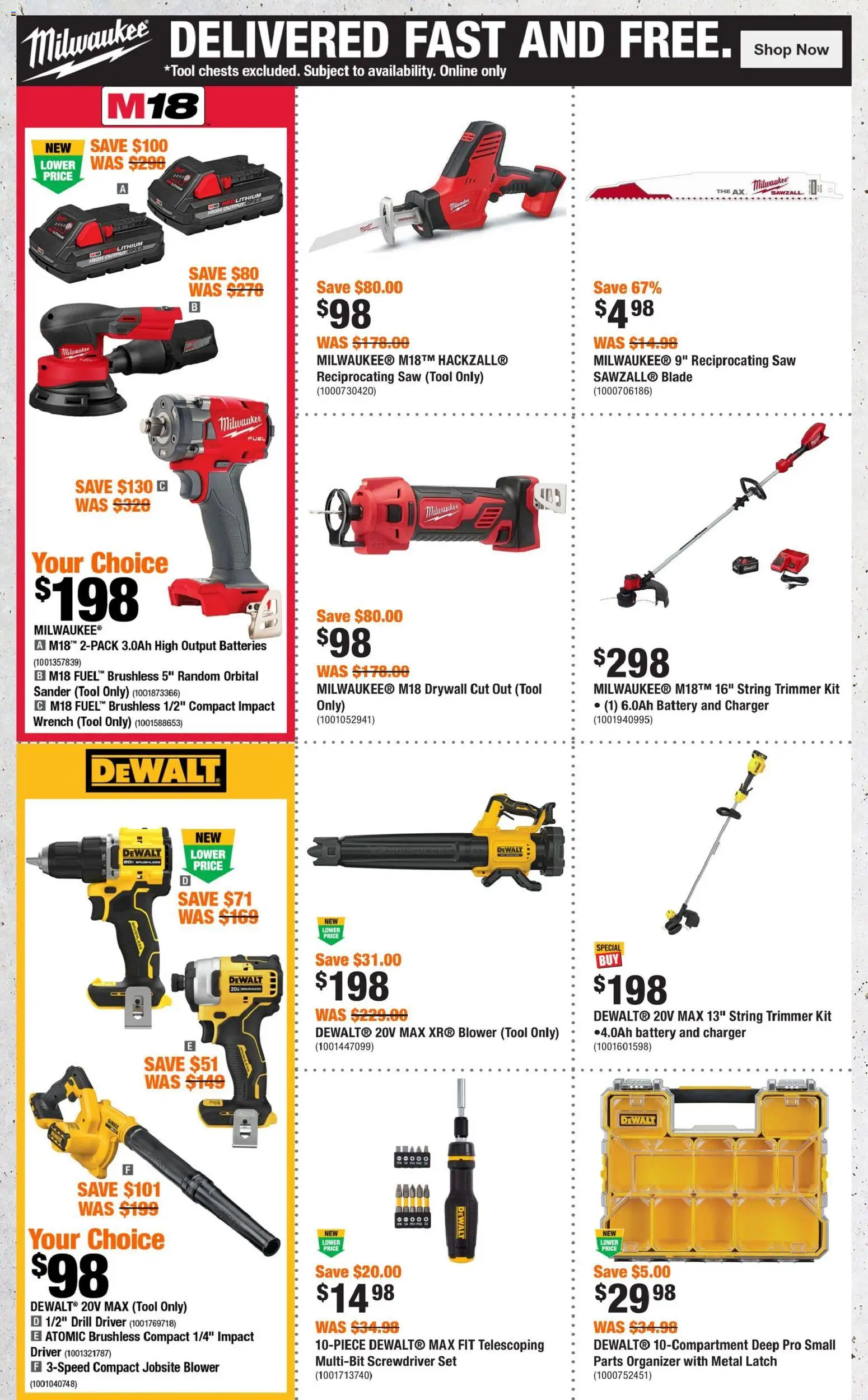 Home Depot flyer valid from 16.04.2026 | Page: 7 | Products: Battery
