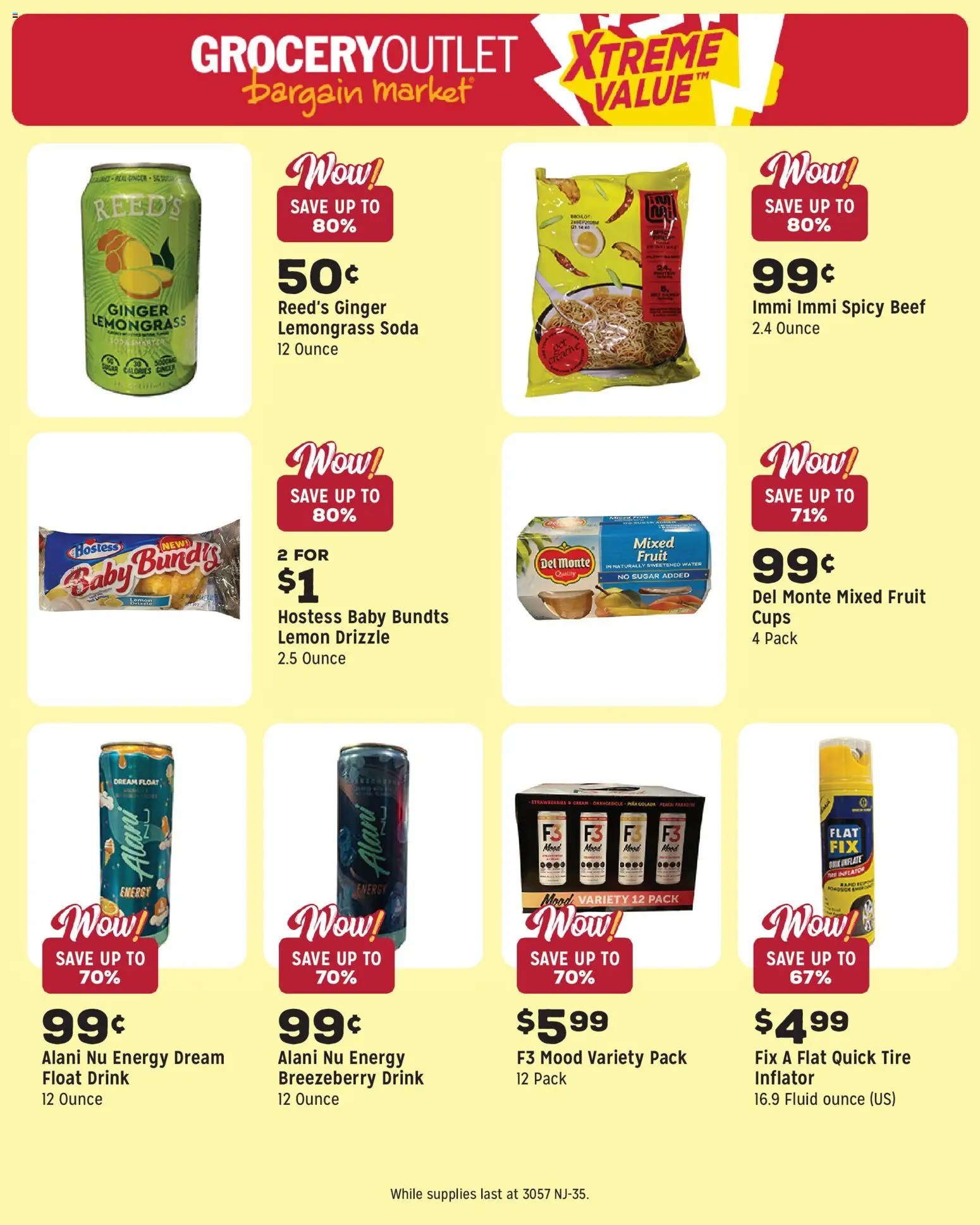 Grocery Outlet Weekly Ad - NJ - valid from 11.03.2026 | Page: 9 | Products: Tire, Strawberries, Sugar, Peach