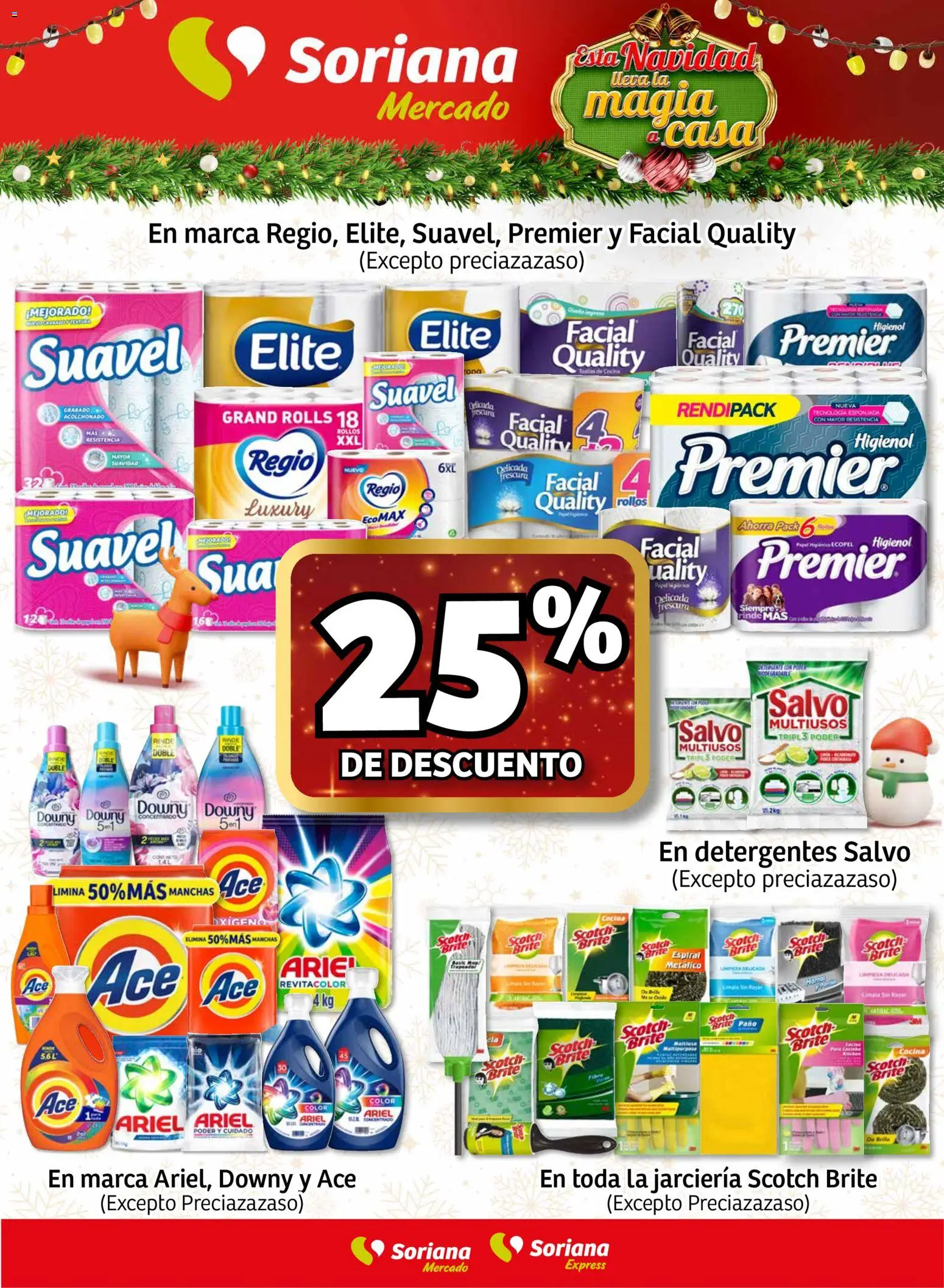 Nuevas ofertas de Soriana válidas en toda la República Mexicana desde el 27.11.2025. ¡Encuentra las mejores ofertas en Soriana - Fin de Semana Mercado: Ags, Nay, Jal, Qro, Col, Mich, Gto, Hgo, Tlax, Mor, Pue, Gro, Oax, Edo. de Mex, CDMX, Zac y SLP! | Página: 4