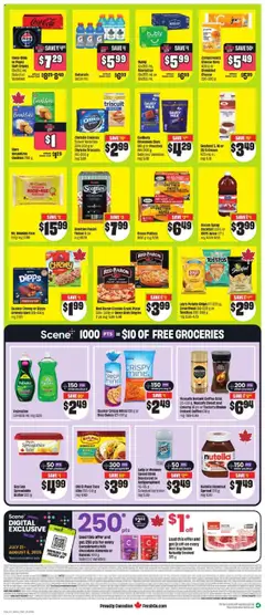 FreshCo flyer valid from 31.07.2025 | Page: 3 | Products: Rice, Bed, Coffee, Chocolate