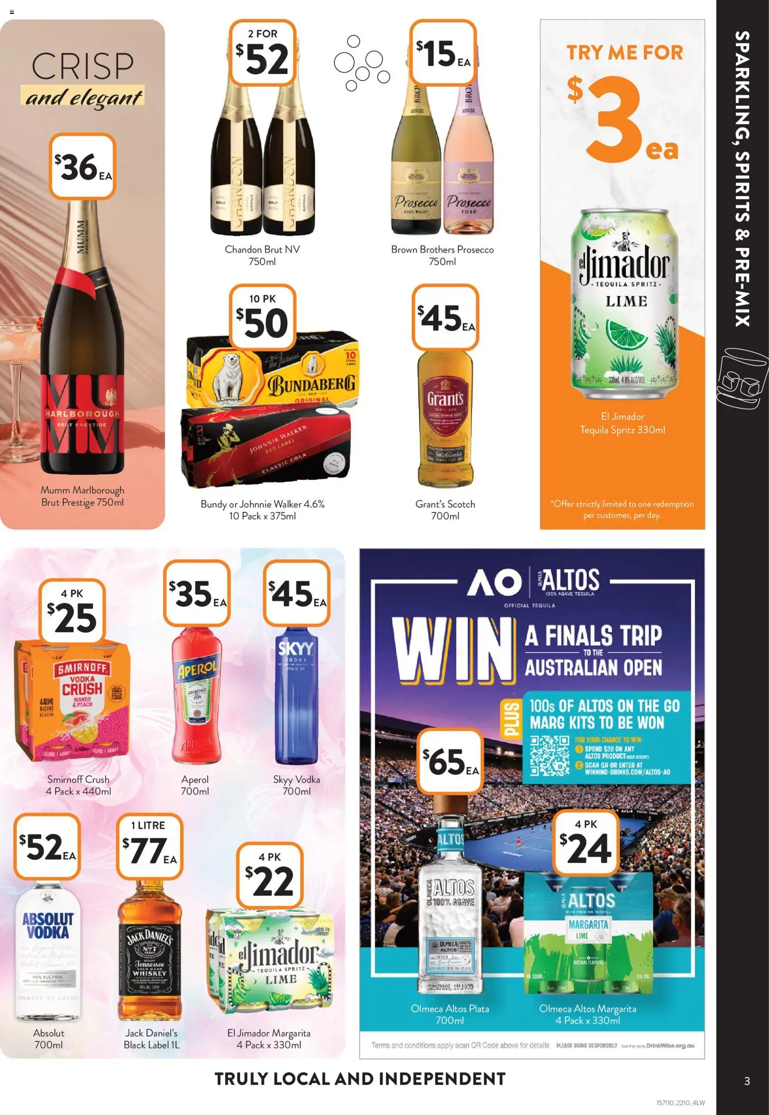 Foodworks catalogue - valid from 22.10.2025 | Page: 3 | Products: Vodka, Whiskey, Scotch, Mango
