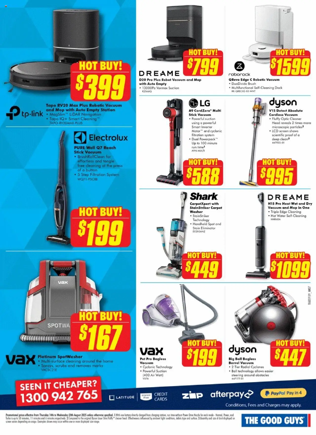 The Good Guys catalogue - valid from 13.08.2025 | Page: 8 | Products: Light, Mop, Water, Screen