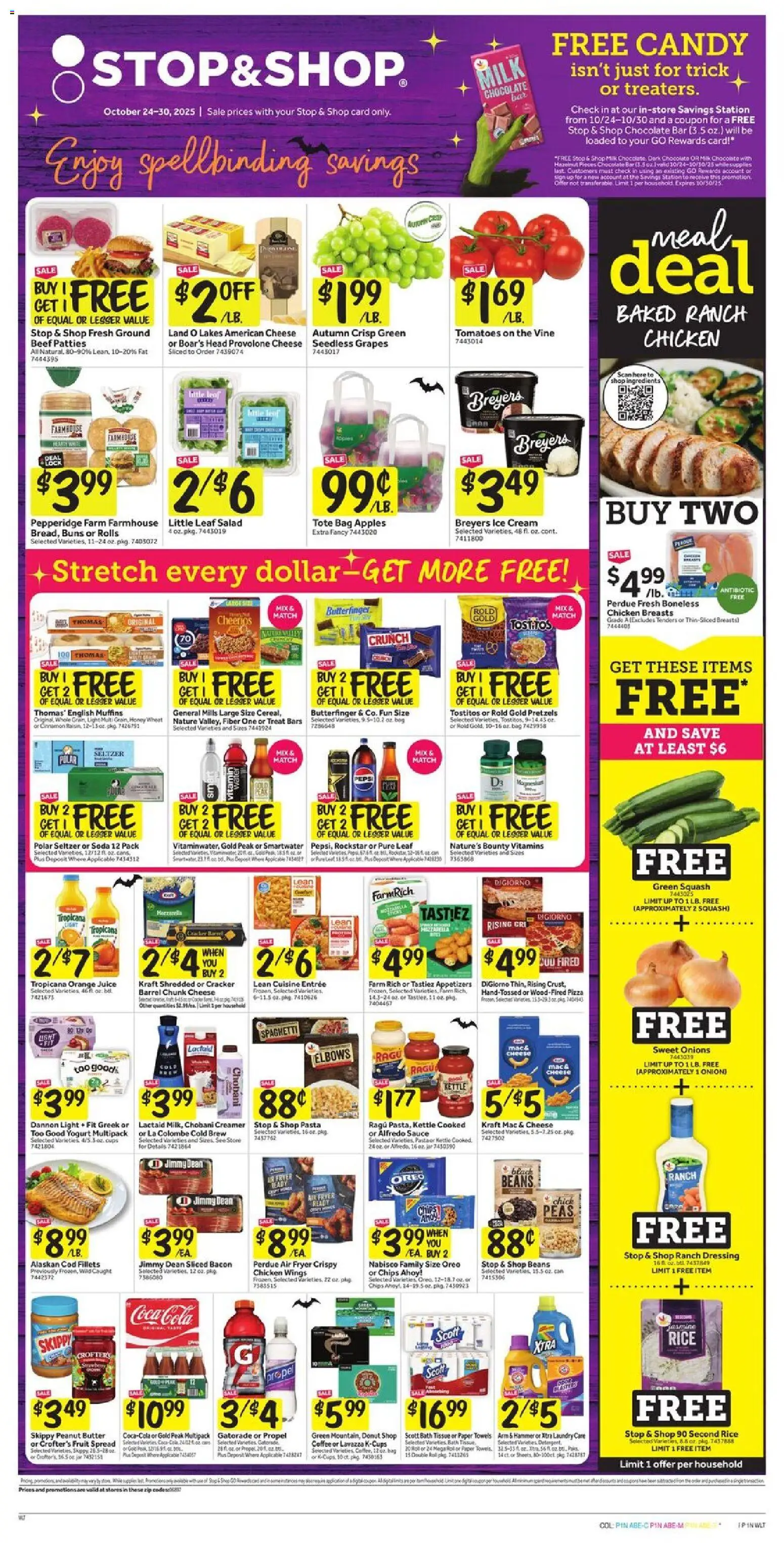 Stop & Shop Weekly Circular - CT - valid from 24.10.2025 | Page: 1 | Products: Kale, Coffee, Juice, Sauce