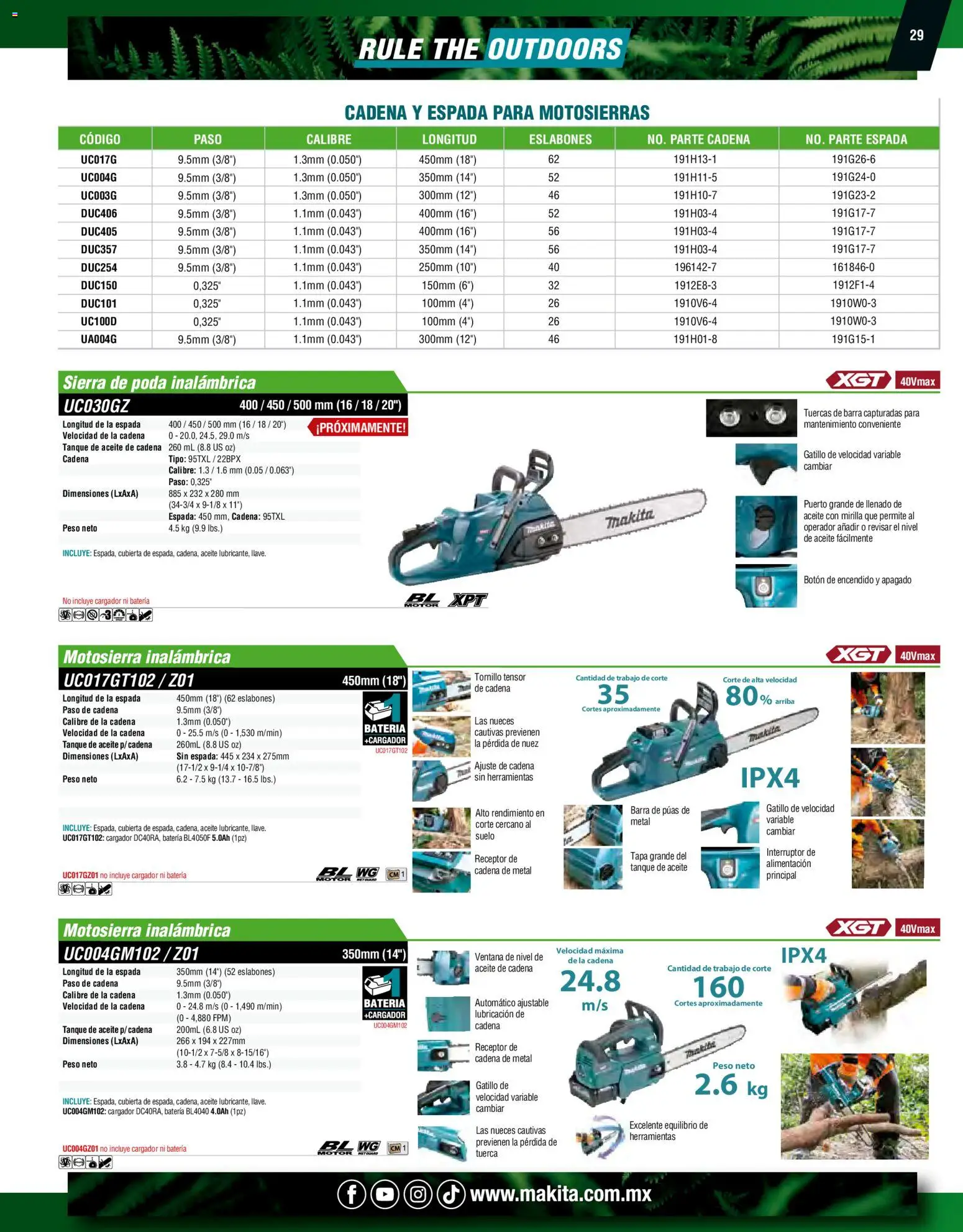 Nuevas ofertas de Makita válidas en toda la República Mexicana desde el 07.10.2024. ¡Encuentra las mejores ofertas en Makita catálogo Ope! | Página: 29 | Productos: Tornillo, Tuerca, Aceite, Barra
