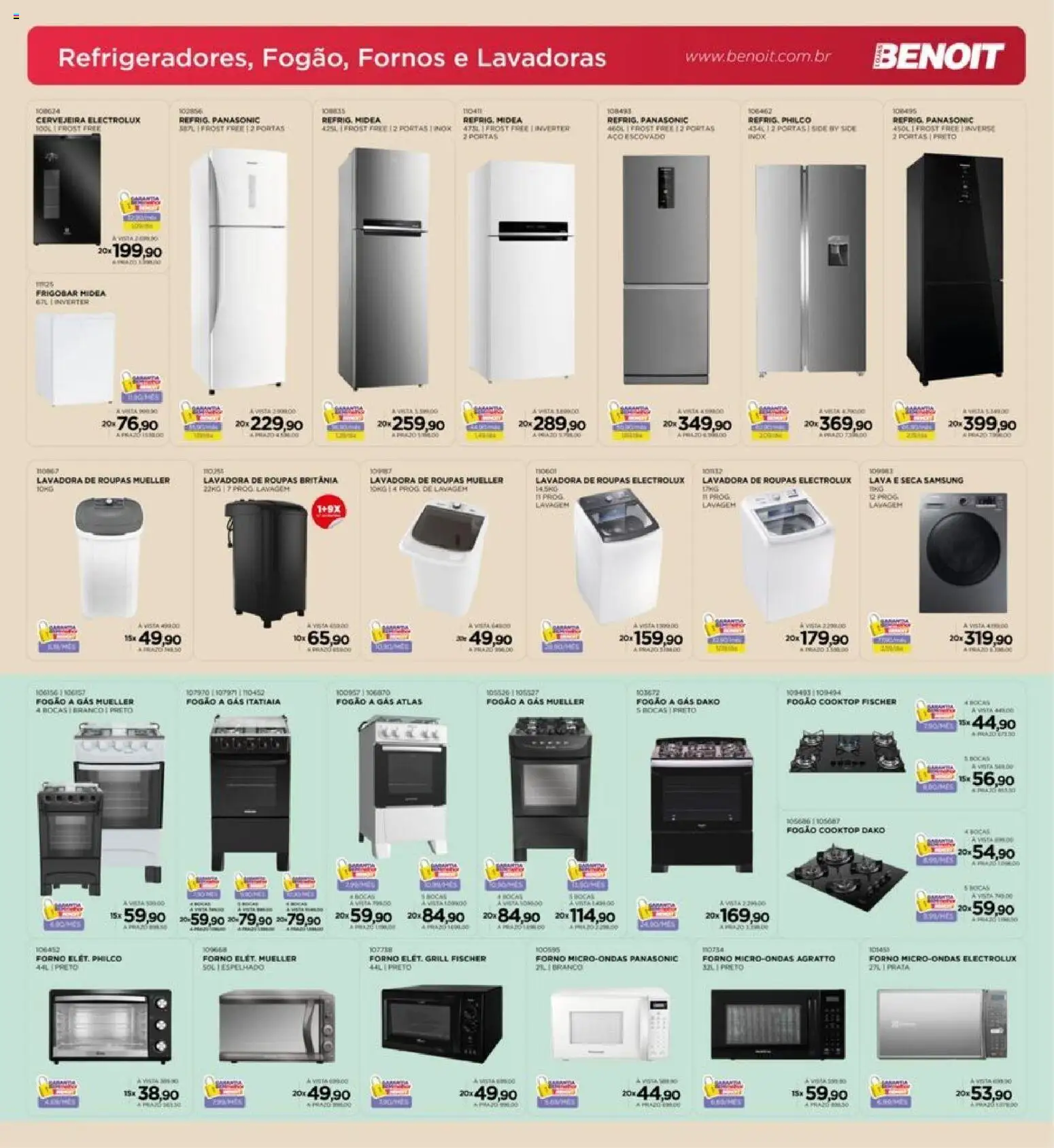 Benoit Folheto - válido de 01.01.2026 | Página: 7 | Produtos: Forno, Cervejeira, Lavadora de roupas, Microondas