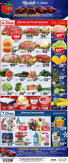Vista previa de Calimax folleto Ensenada, nuevo folleto de la tienda, válido en México a partir del 28.11.2025