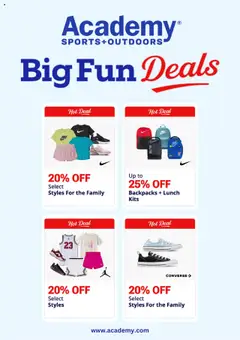 Preview of Academy Sports weekly ads valid from 21.07.2025
