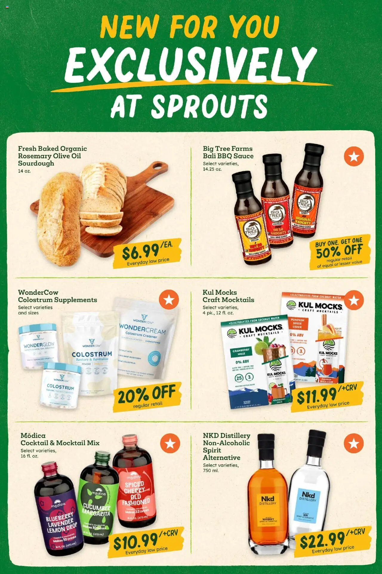 Sprouts Weekly Ad - valid from 01.10.2025 | Page: 9 | Products: Cider, Powder, Oil, Sauce