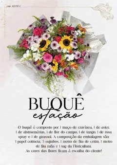 Bistek Supermercados ofertas de Buquês de Flores  - Pré-Visualização do folheto da loja Bistek Supermercados, válido de 06.02.2026 | Página: 3 | Produtos: Flores, Fita