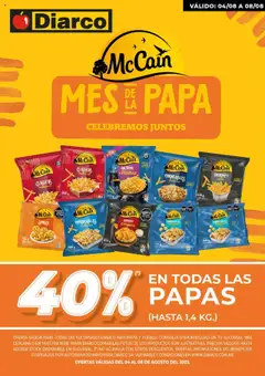Vista previa Diarco Mes de la papa válido desde el 04.08.2025