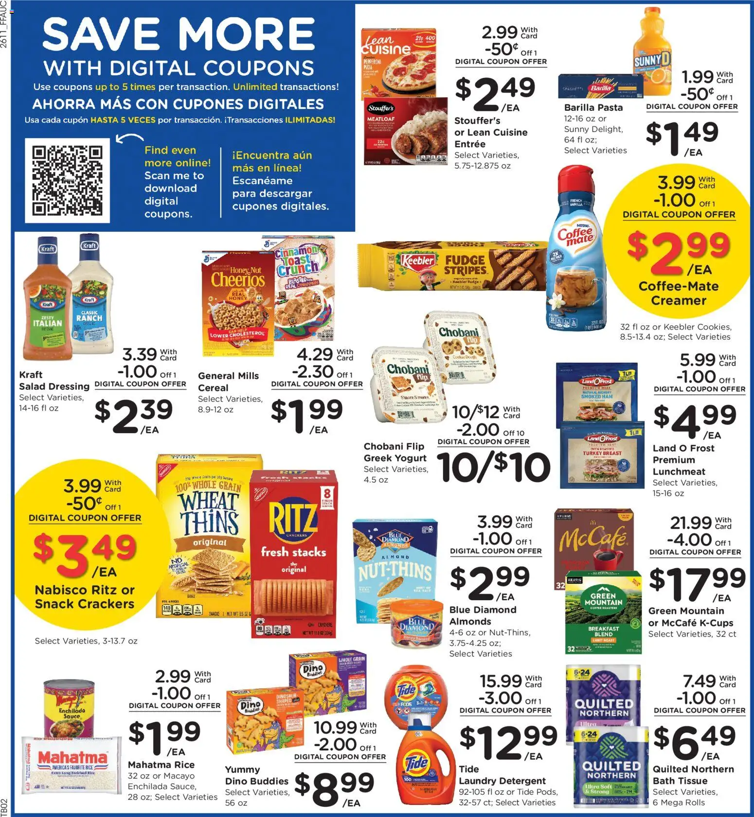 Fry's Food Weekly Ad - valid from 15.04.2026 | Page: 4 | Products: Rice, Pasta, Sauce, Oven