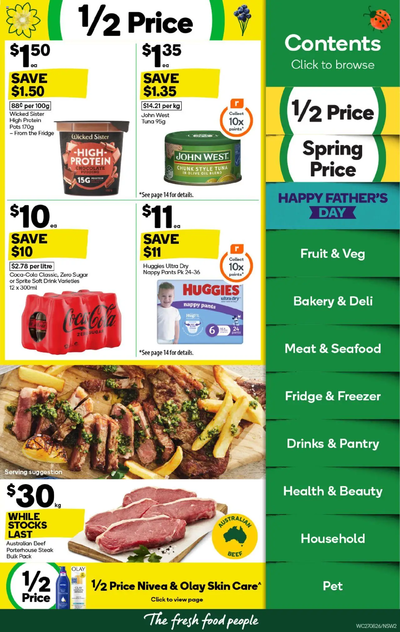 Woolworths catalogue - valid from 27.08.2025 | Page: 2 | Products: Household, Meat, Pants, Steak