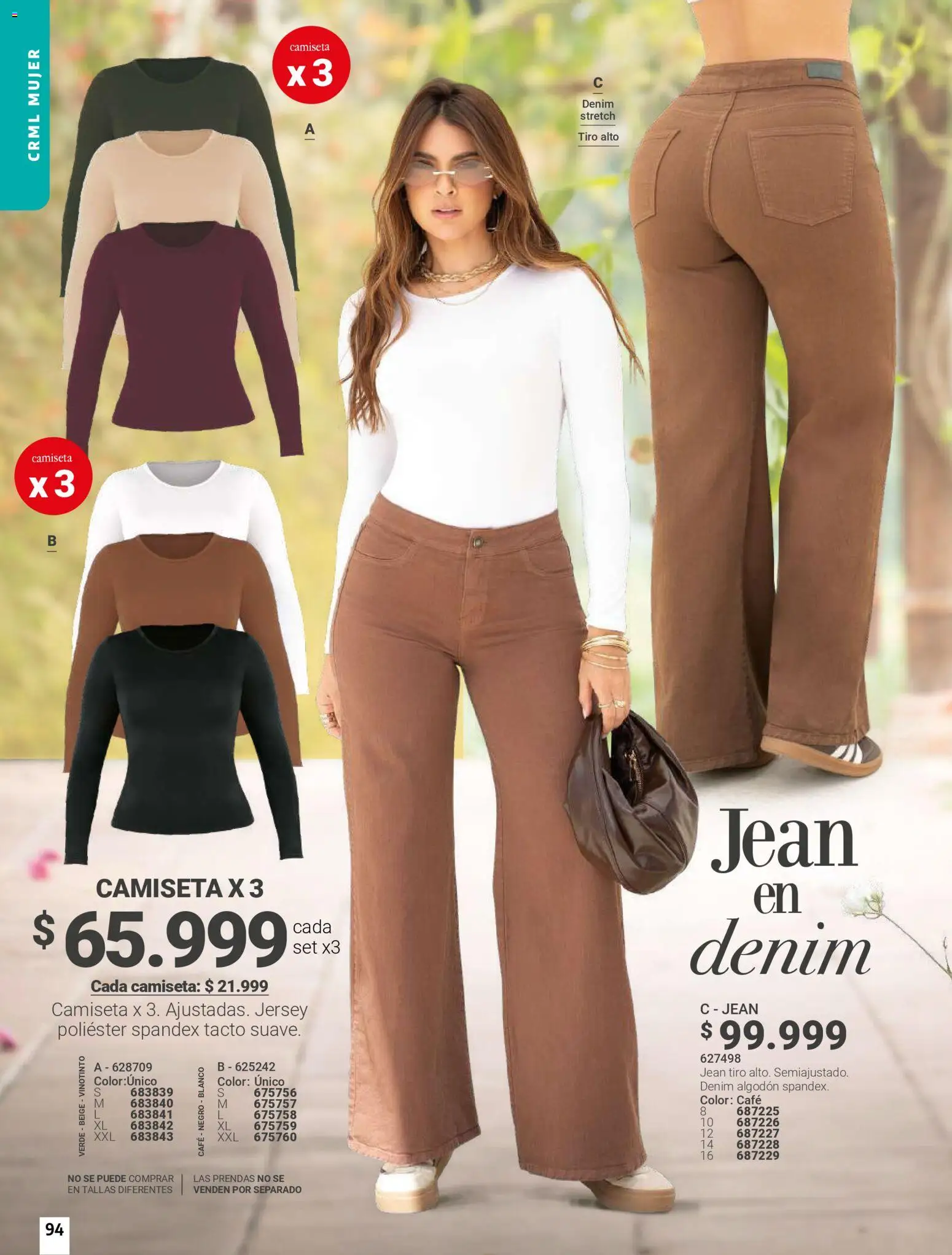 Carmel revista - valida desde el 01.06.2026 | Página: 94 | Productos: Algodón, Jean, Camiseta, Café