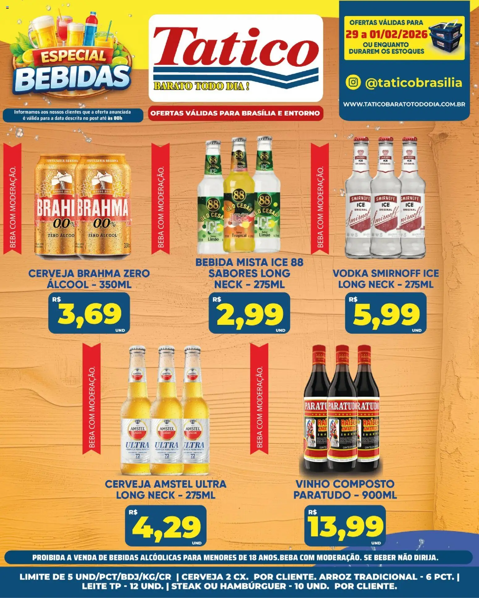 Tatico Folheto - válido de 31.01.2026 | Página: 27 | Produtos: Vinho, Hambúrguer, Vodka, Bebida