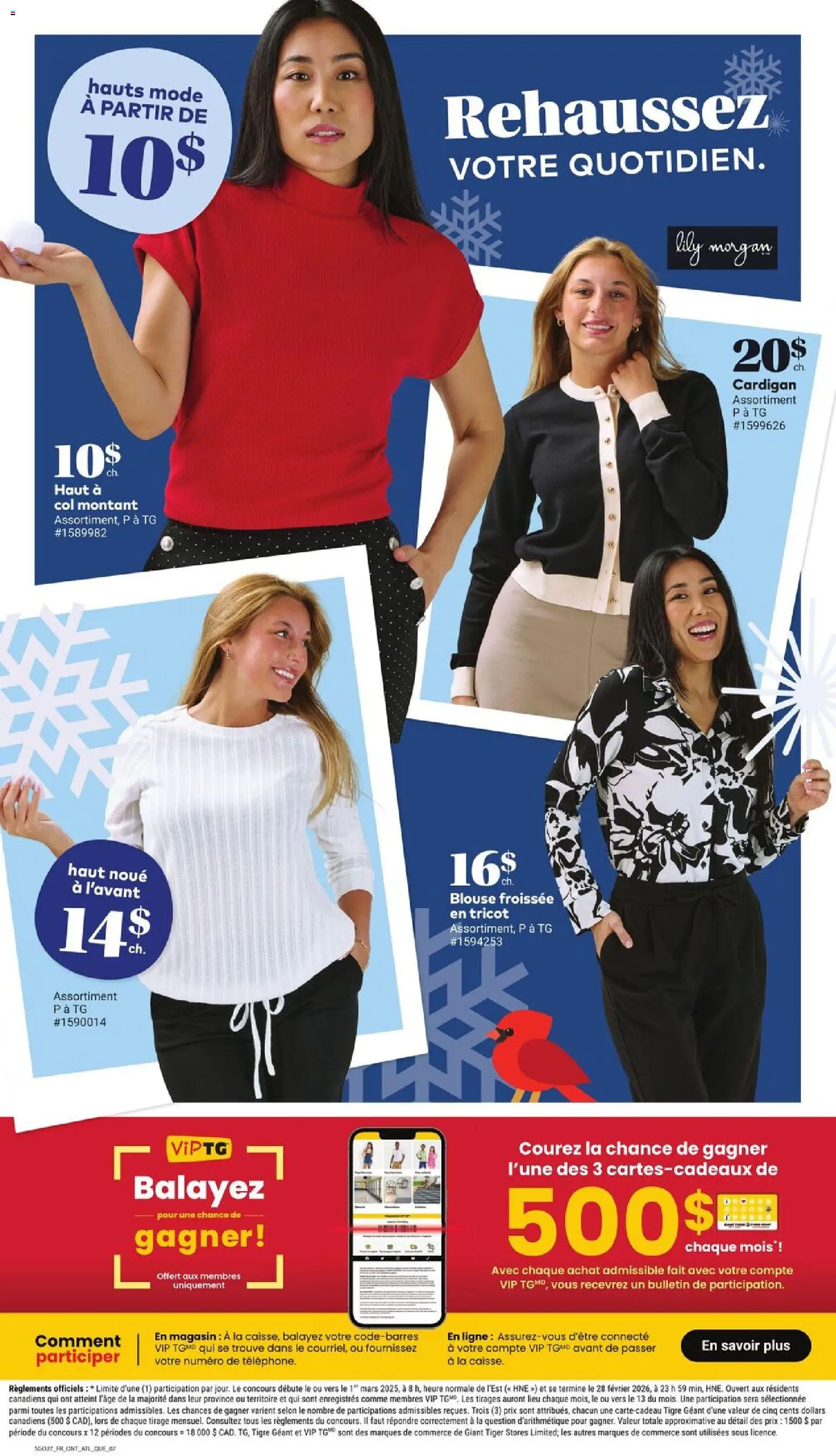 Giant Tiger flyer valid from 04.02.2026 | Page: 9 | Products: Cardigan, Blouse