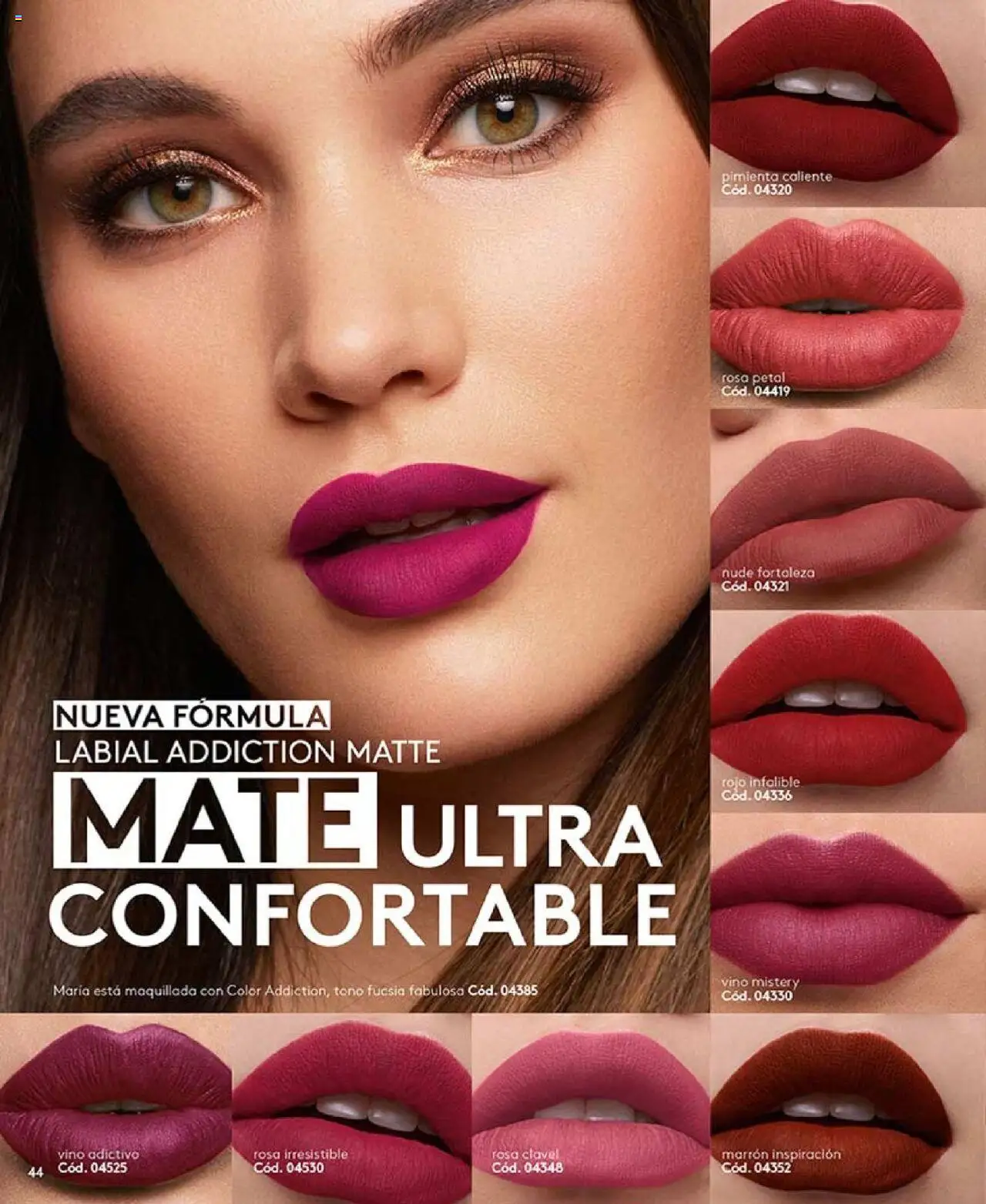 Catálogo Ésika Campaña 14 │ válido desde el 31.08.2025 | Página: 44 | Productos: Pimienta, Mate, Vino, Labial