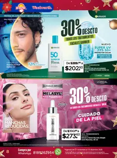 Vista previa de Del Sol y Woolworth catálogo Belleza Diciembre , nuevo folleto de la tienda, válido en México a partir del 27.11.2025 | Página: 8 | Productos: Serum, Cámara, Sobre, Protector solar