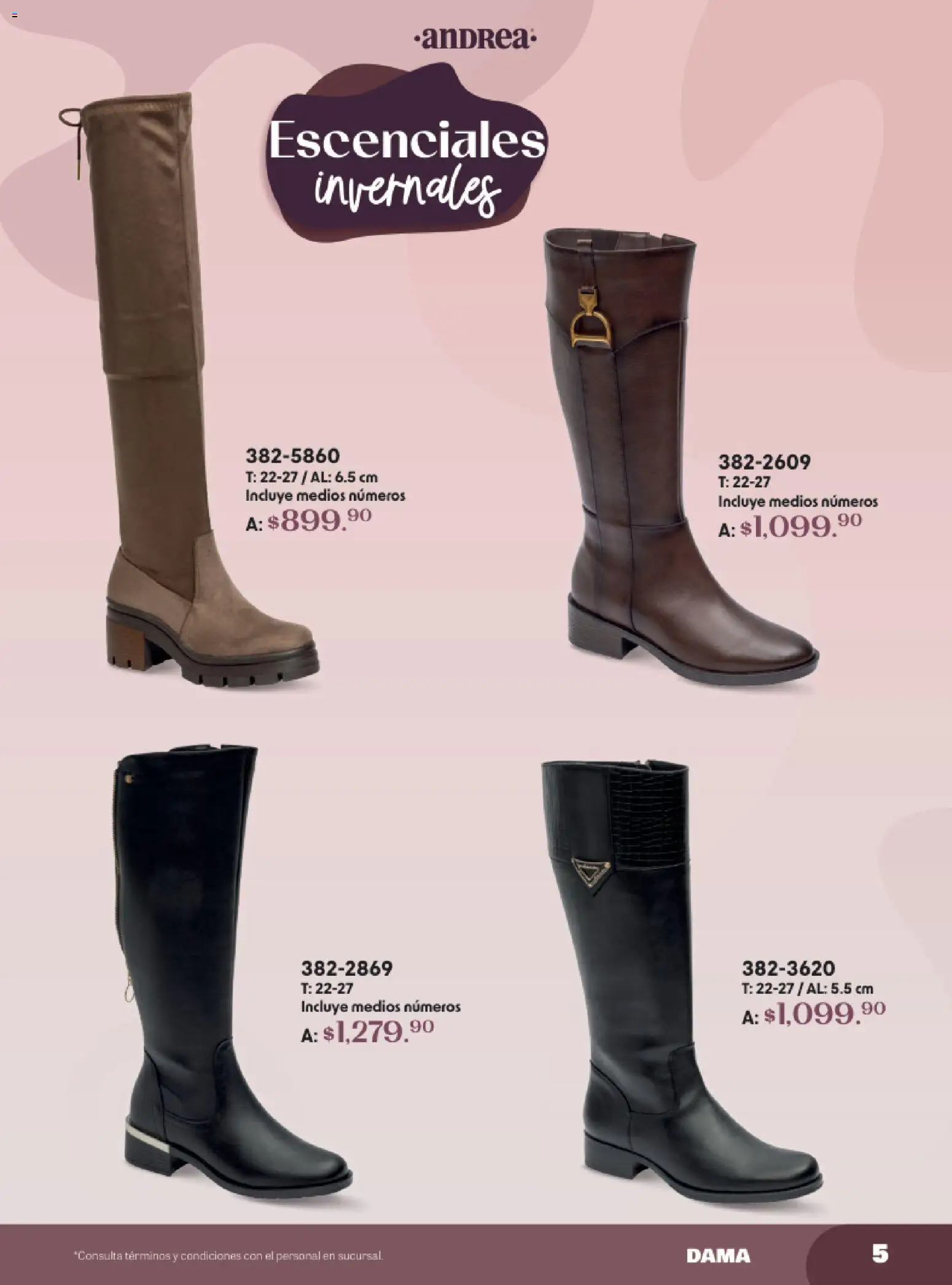 Nuevas ofertas de Andrea válidas en toda la República Mexicana desde el 19.10.2025. ¡Encuentra las mejores ofertas en Andrea catálogo Lo Más Abrigador! | Página: 5