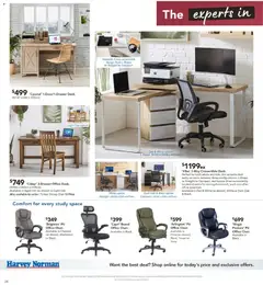 Preview of Harvey Norman  Catalogue  - valid from 04.02.2026 | Page: 26 | Products: Chair, Desk, Light, Accessories