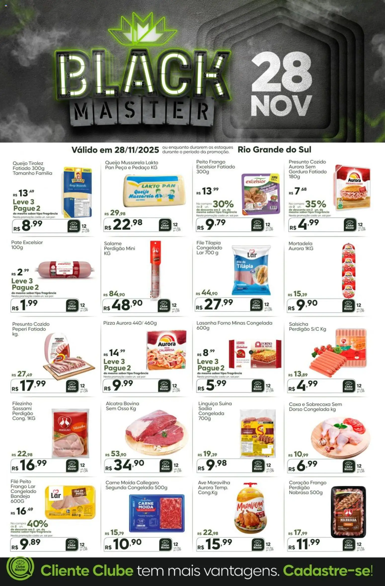 Master Folheto - válido de 28.11.2025 | Página: 7 | Produtos: Alcatra, Presunto, Sal, Carne moída