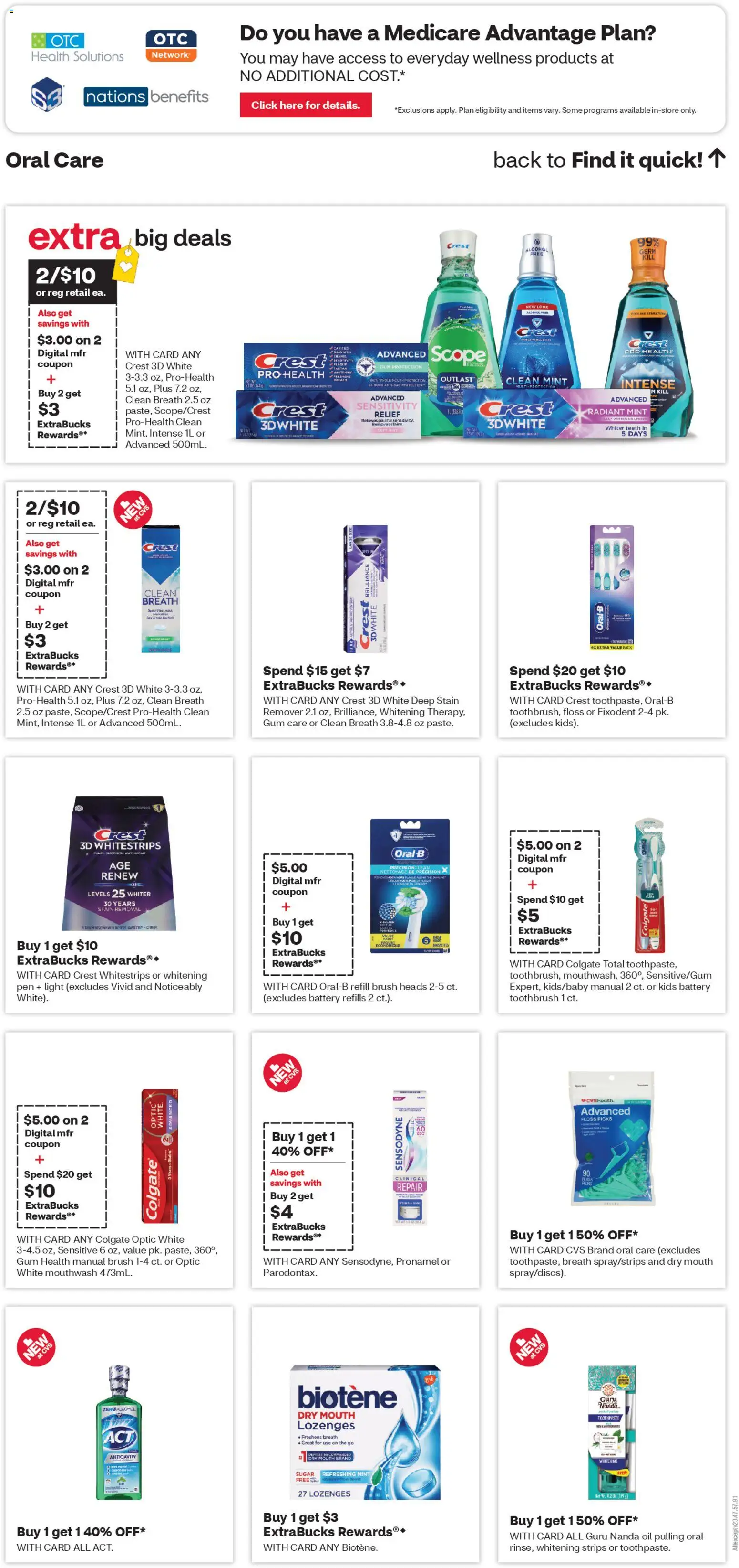 CVS Pharmacy Weekly Ad - NJ - valid from 19.04.2026 | Page: 15 | Products: Pen, Oil, Mouthwash, Sugar
