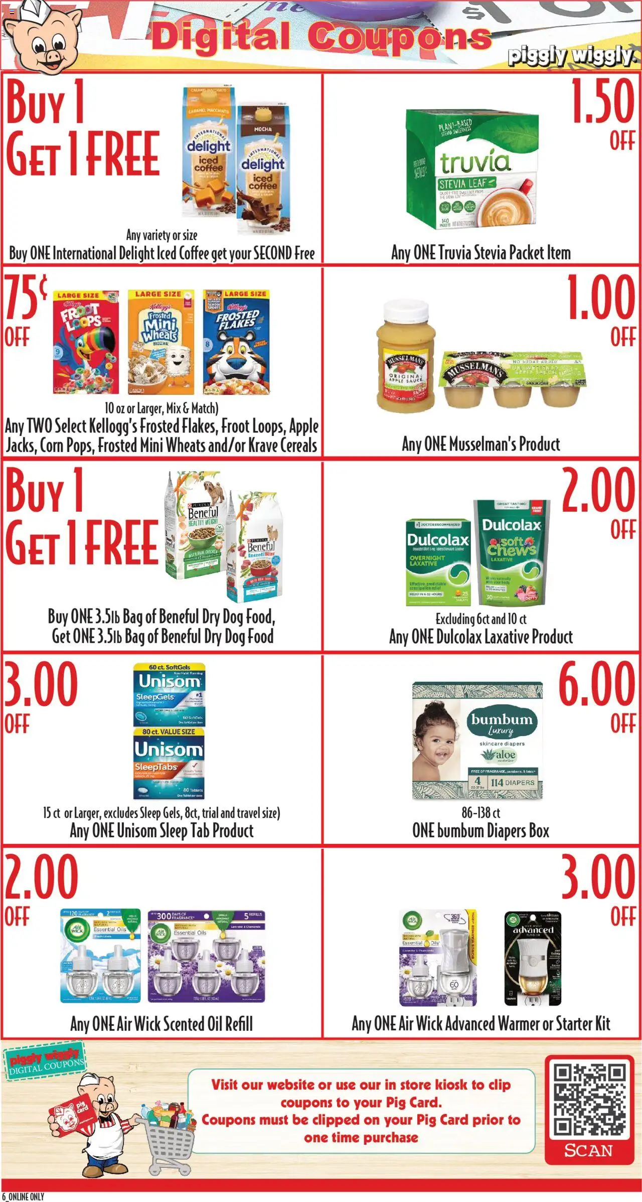 Piggly Wiggly Weekly Ad - valid from 06.08.2025 | Page: 6 | Products: Clip, Dog Food, Oil, Weight