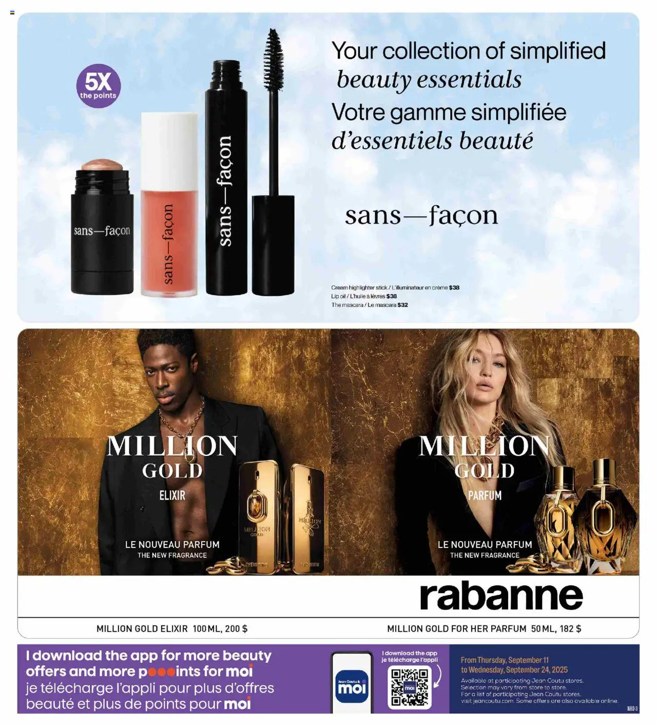 Jean Coutu flyer valid from 11.09.2025 | Page: 3 | Products: Cream, Fragrance, Highlighter, Oil