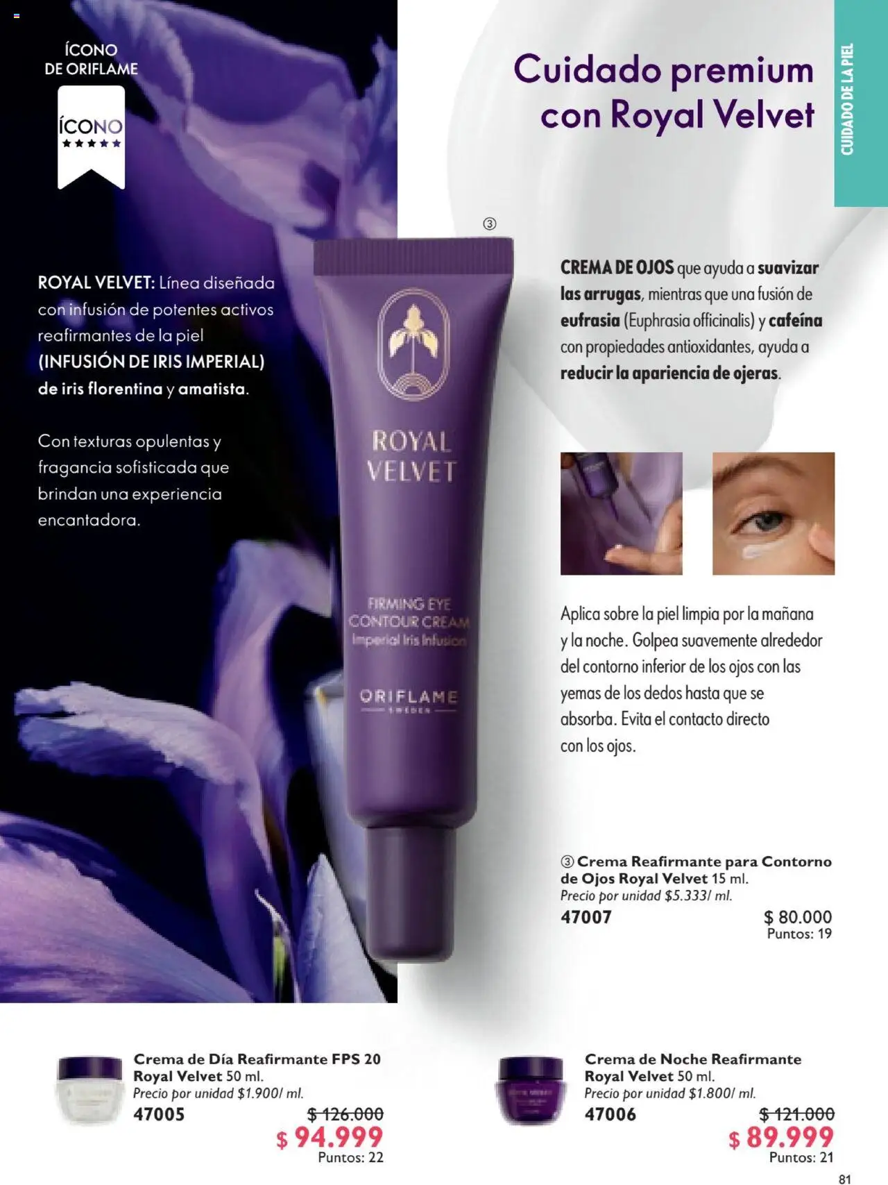 Oriflame revista - valida desde el 12.07.2025 | Página: 81 | Productos: Sobre, Fragancia, Contorno, Contorno de ojos