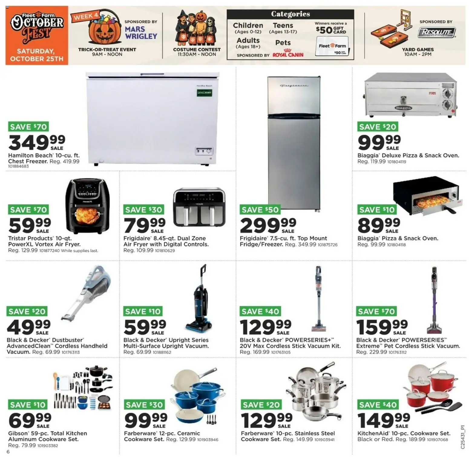 Mills Fleet Farm Weekly Ad - valid from 23.10.2025 | Page: 9 | Products: Fryer, Vacuum, Pizza