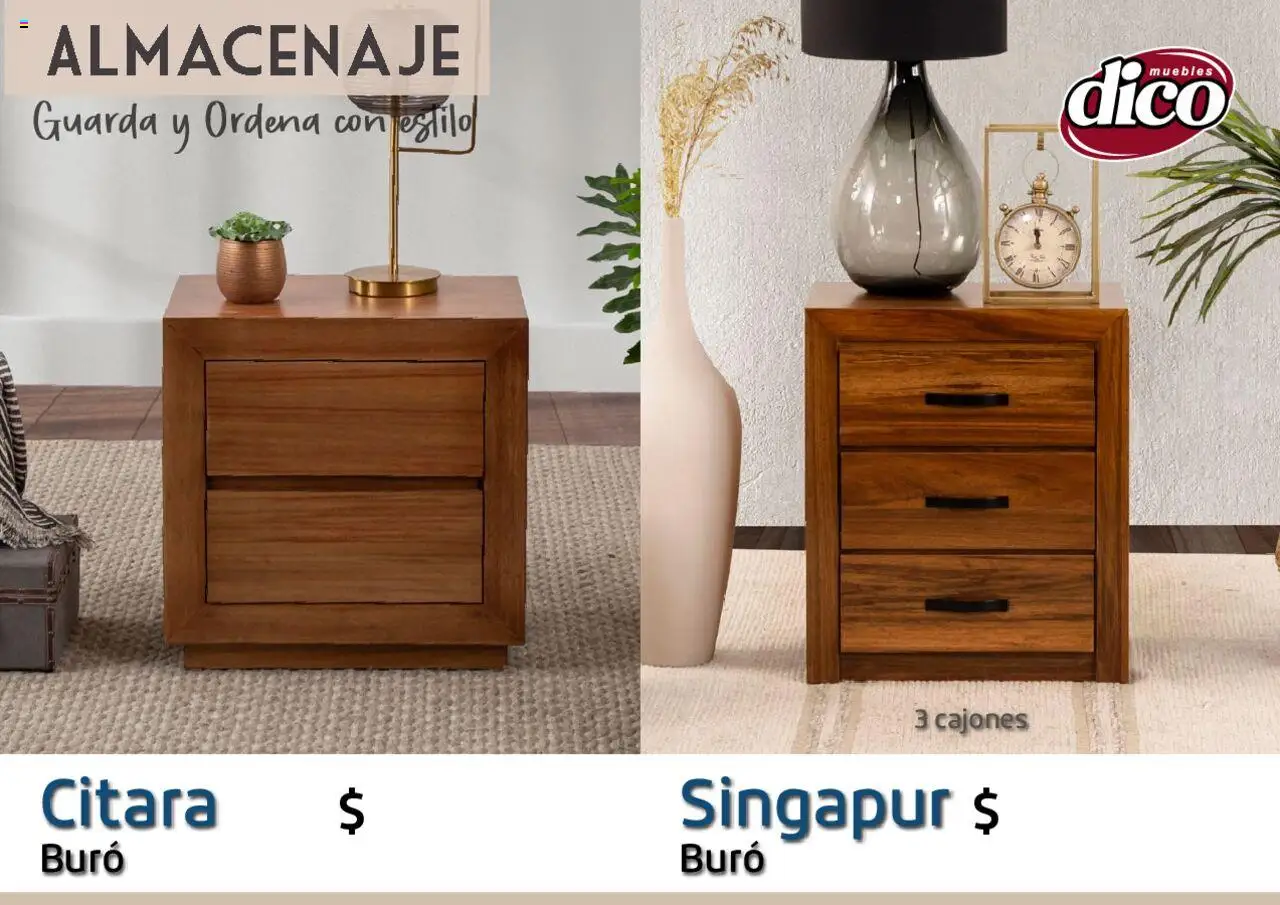 Nuevas ofertas de Muebles Dico válidas en toda la República Mexicana desde el 12.02.2025. ¡Encuentra las mejores ofertas en Muebles Dico catálogo Almacenaje! | Página: 23 | Productos: Buró